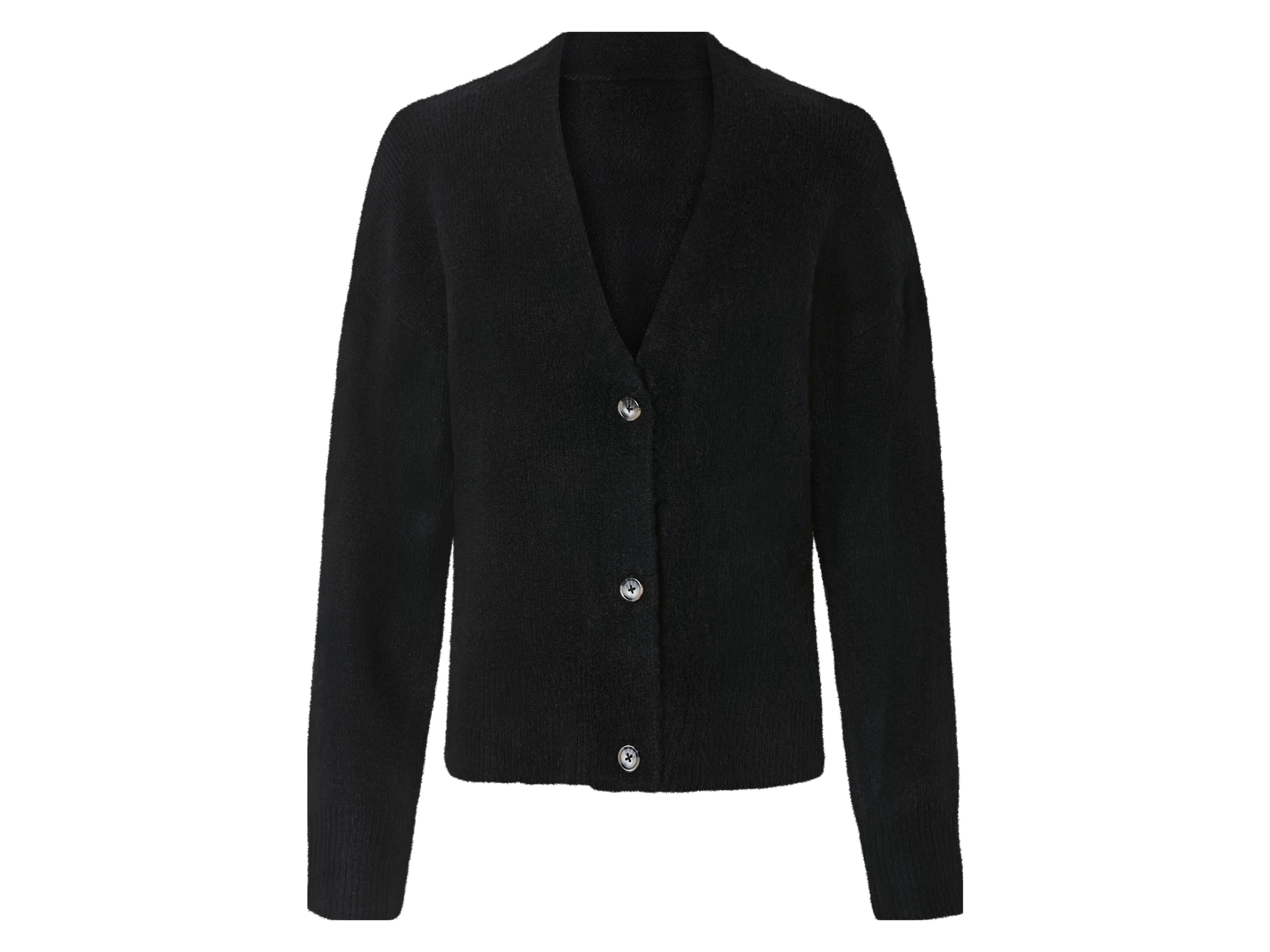 esmara Kardigan dzianinowy damski Czarny, L44/46