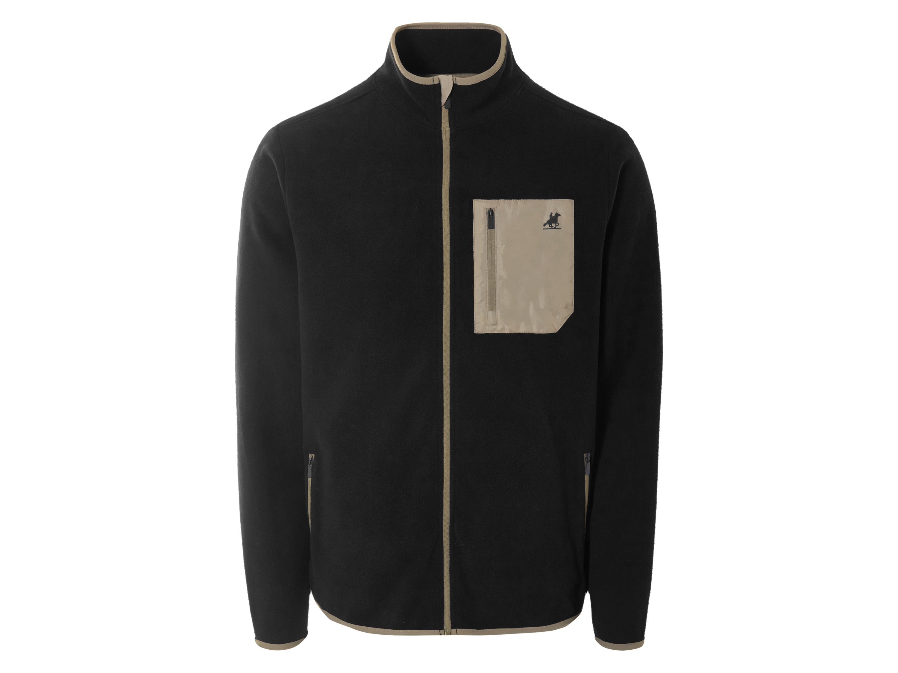 Livergy Bluza polarowa męska U.s. Grand Polo Czarny, M 48/50