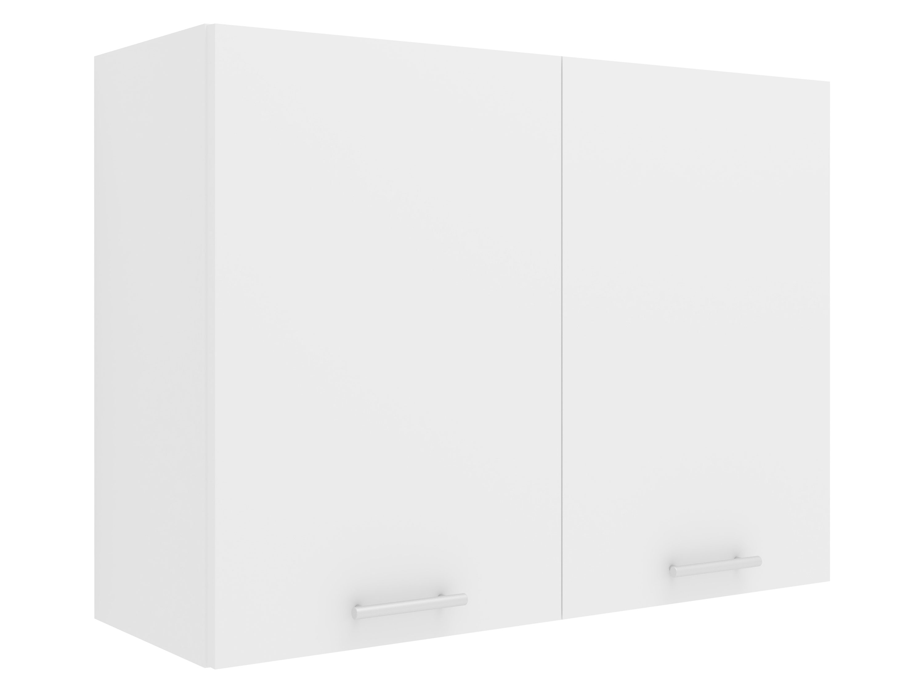 VCM Szafka wisząca Esilo Wisząca szafka, Biały/ biały, 2 fronty/ 80 cm