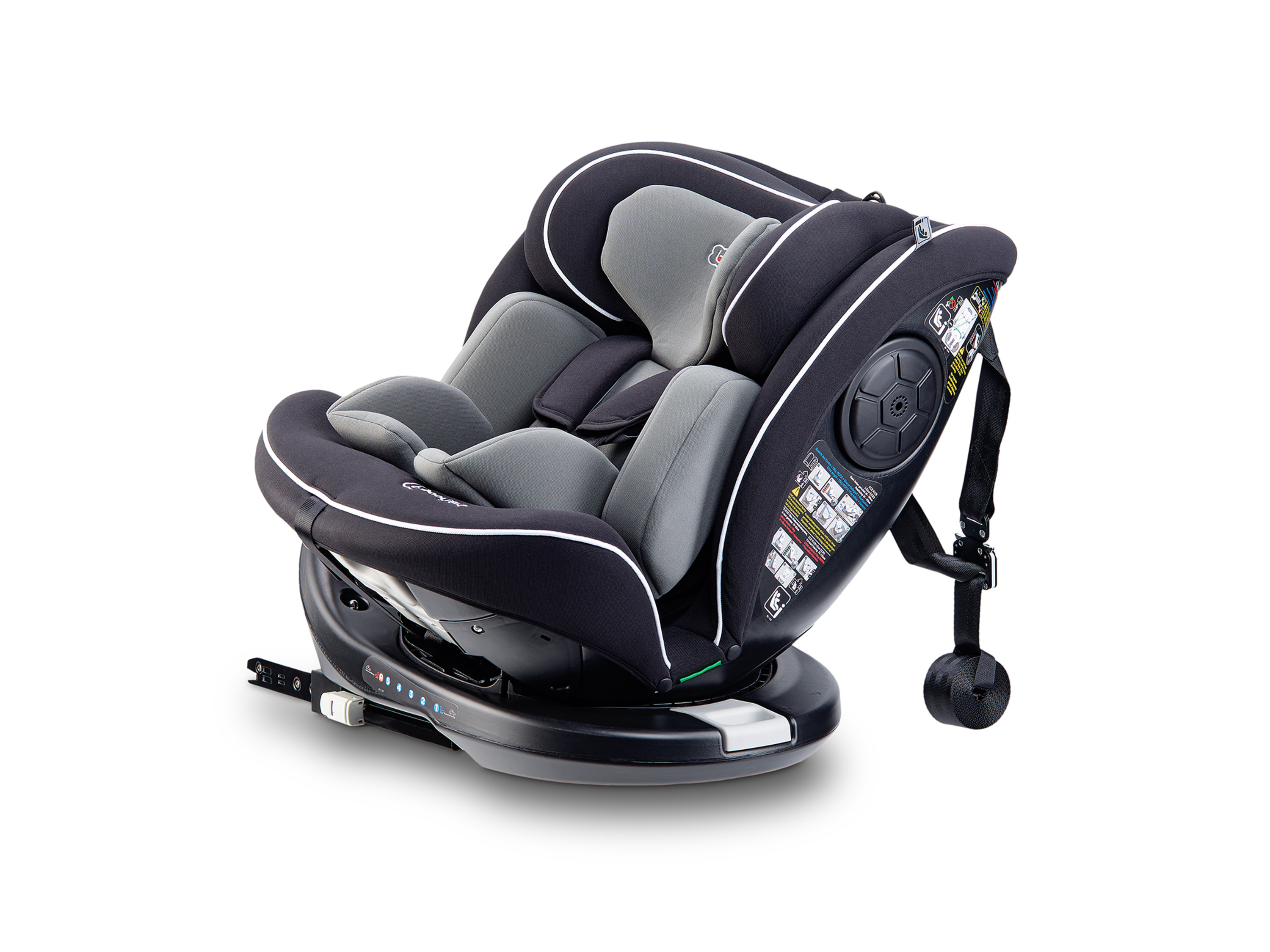 BabyGO Fotelik samochodowy "Nova 360°Rotation" Czarny