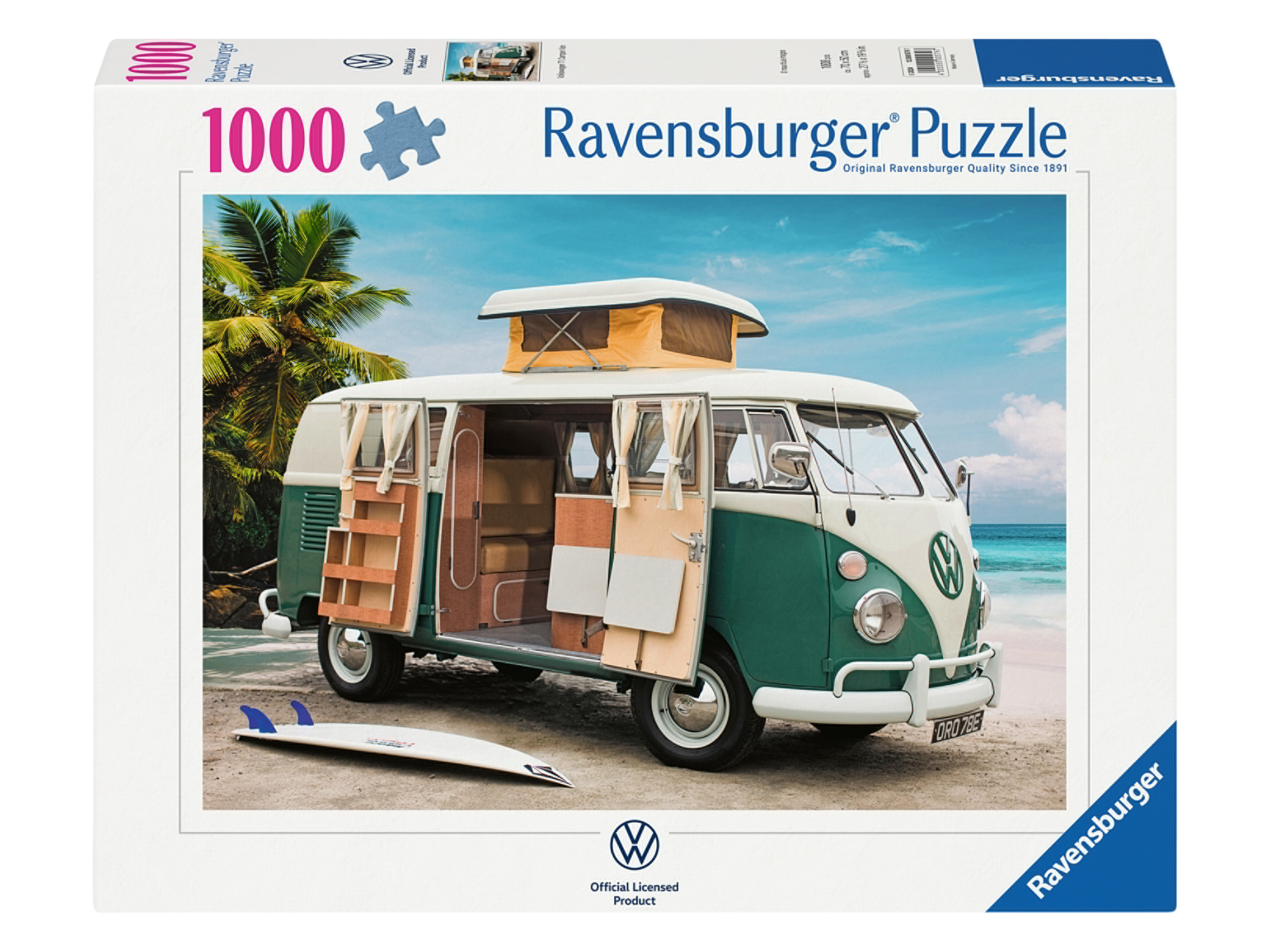 Ravensburger Puzzle 1000 elementów Samochód kempingowy Volkswagen T1