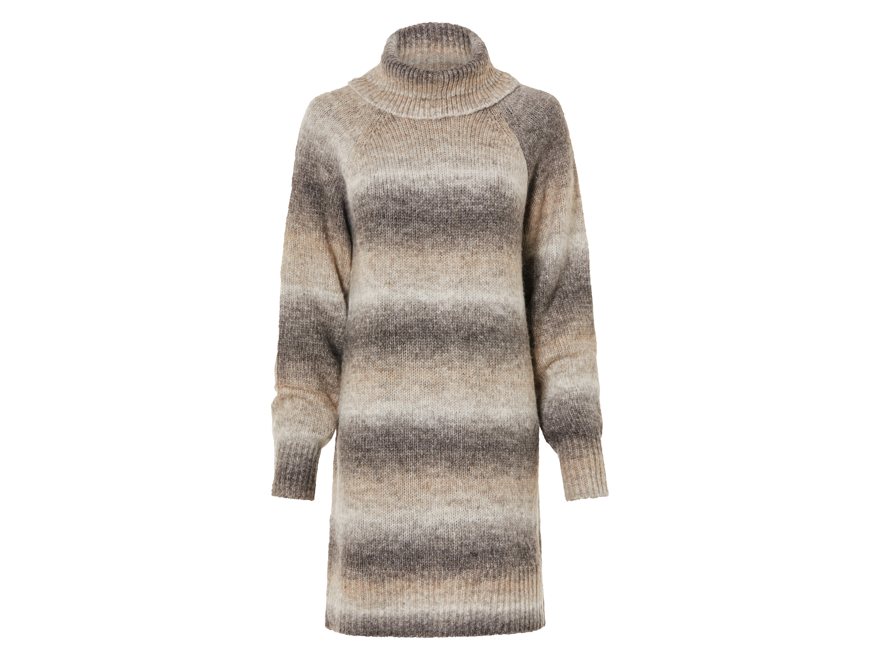 esmara Sukienka damska dzianinowa Beżowy/brązowy, S36/38