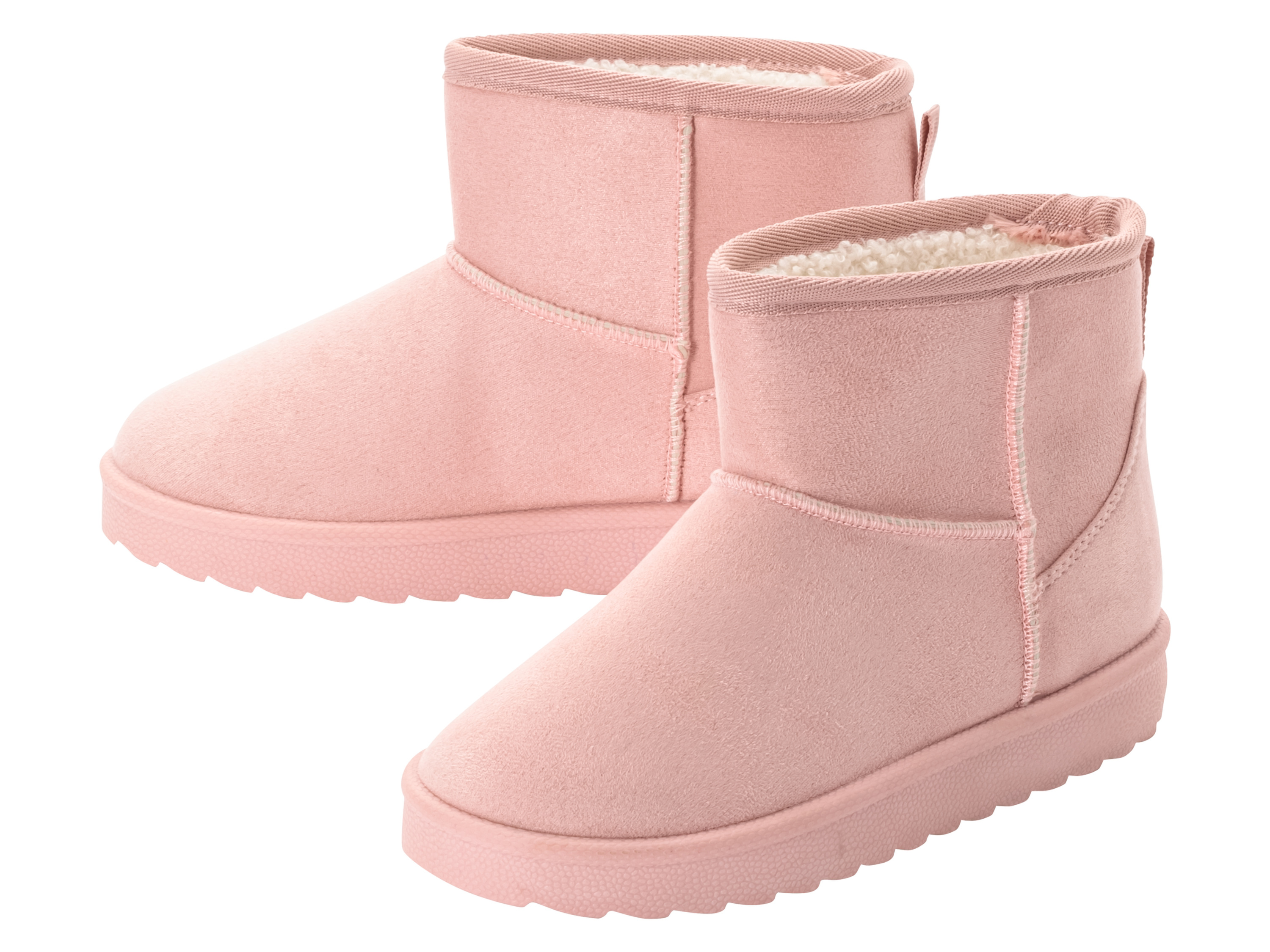 pepperts! Buty zimowe dziecięce z imitacji zamszu Różowy, 37