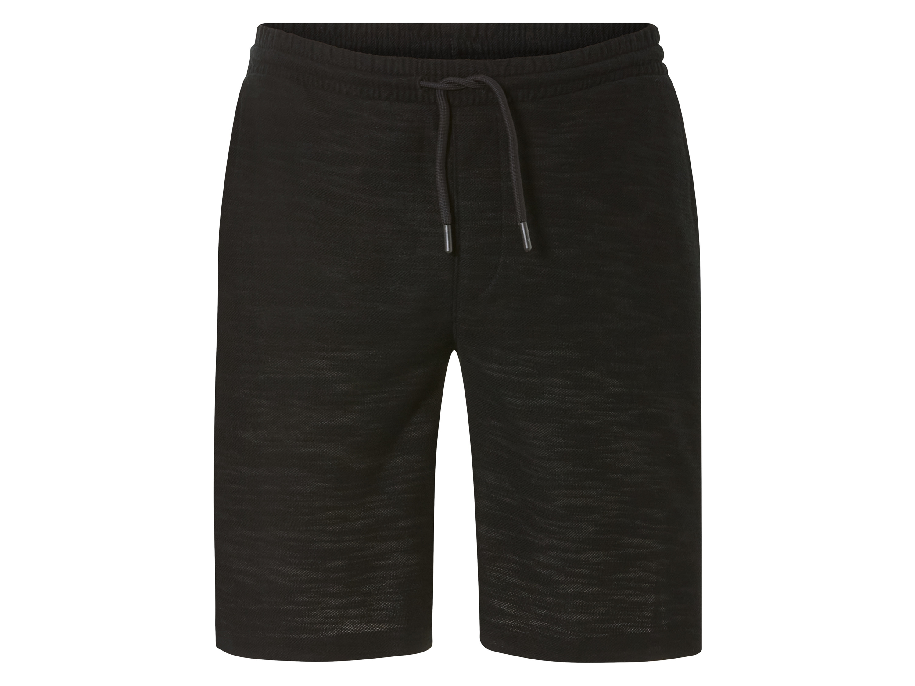 Livergy Szorty męskie pikowane Czarny, S 44/46
