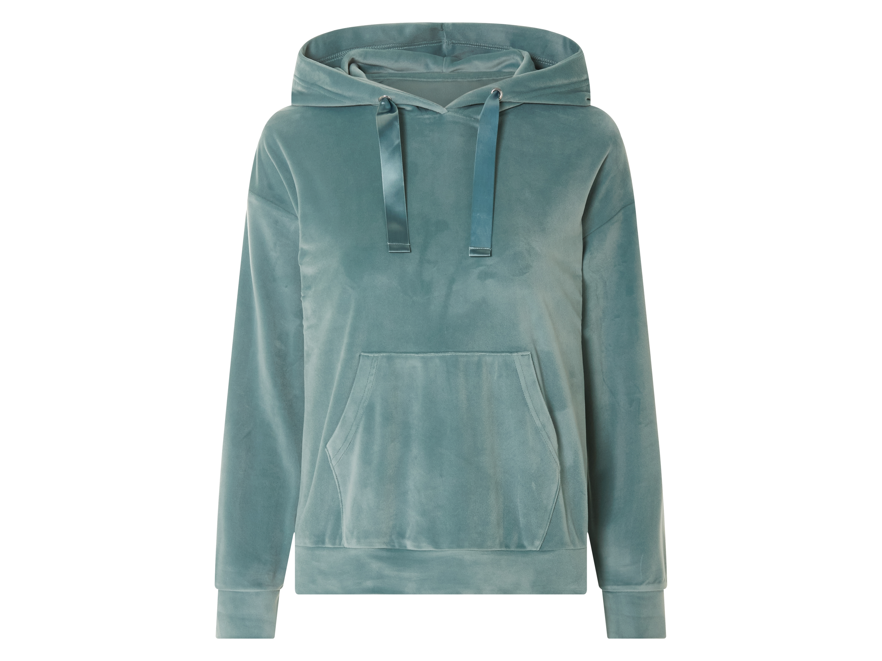 esmara Bluza welurowa damska Miętowy, XS 32/34