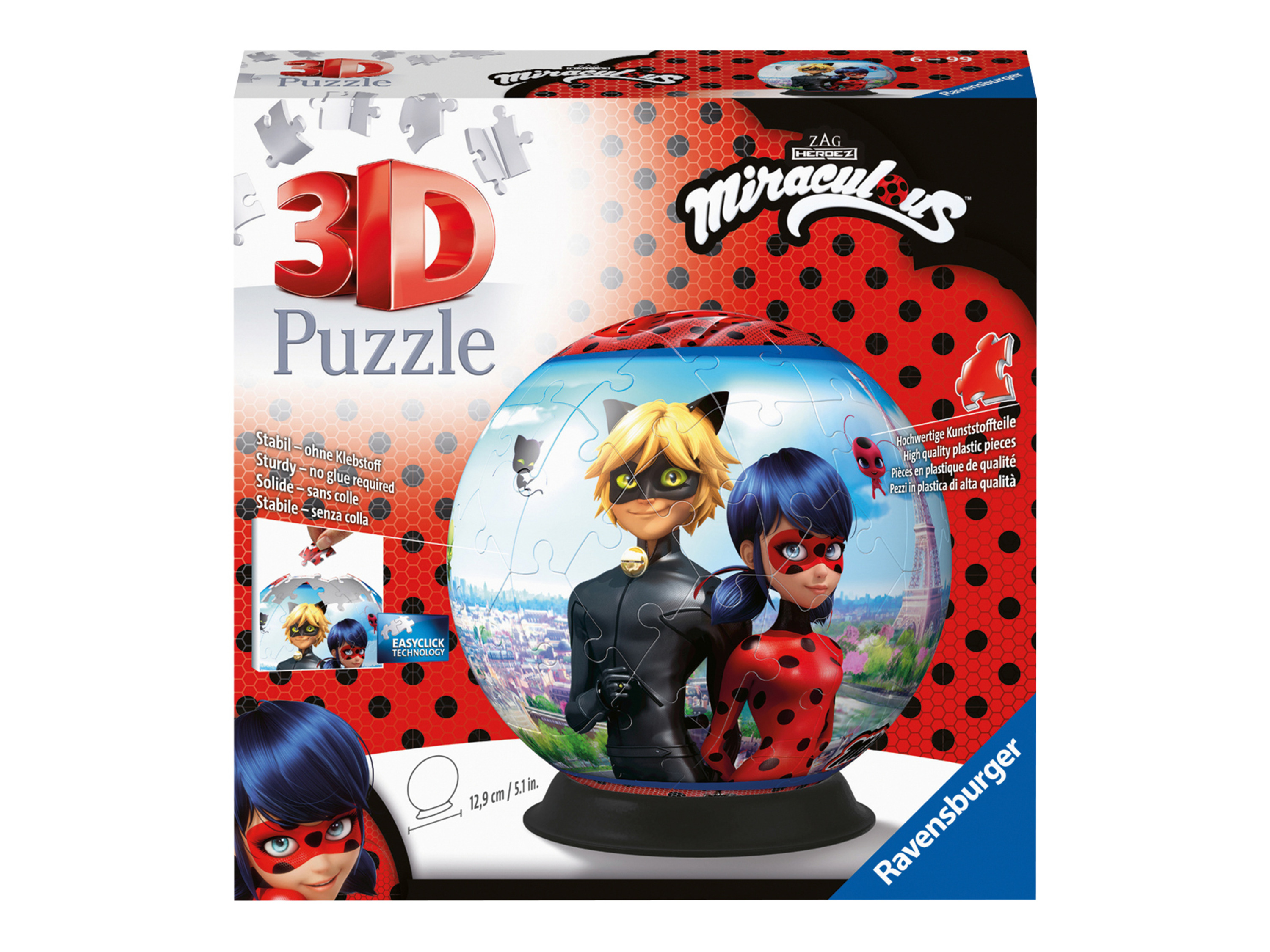 Ravensburger Puzzle Kula 3D, Ø 19 cm Miraculum