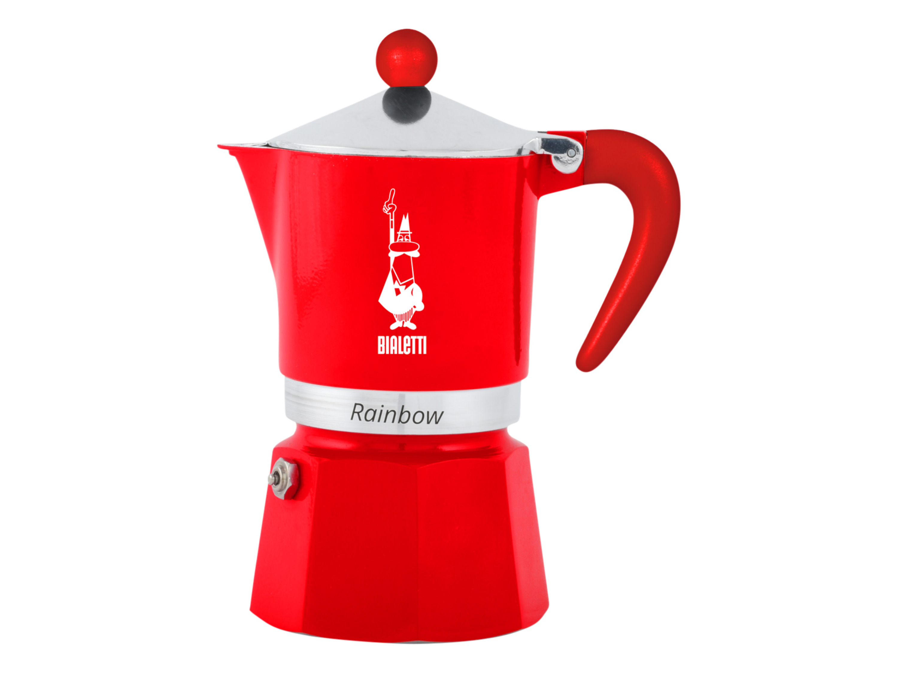 Bialetti Kawiarka Rainbow, do 3 filiżanek kawy Czerwony