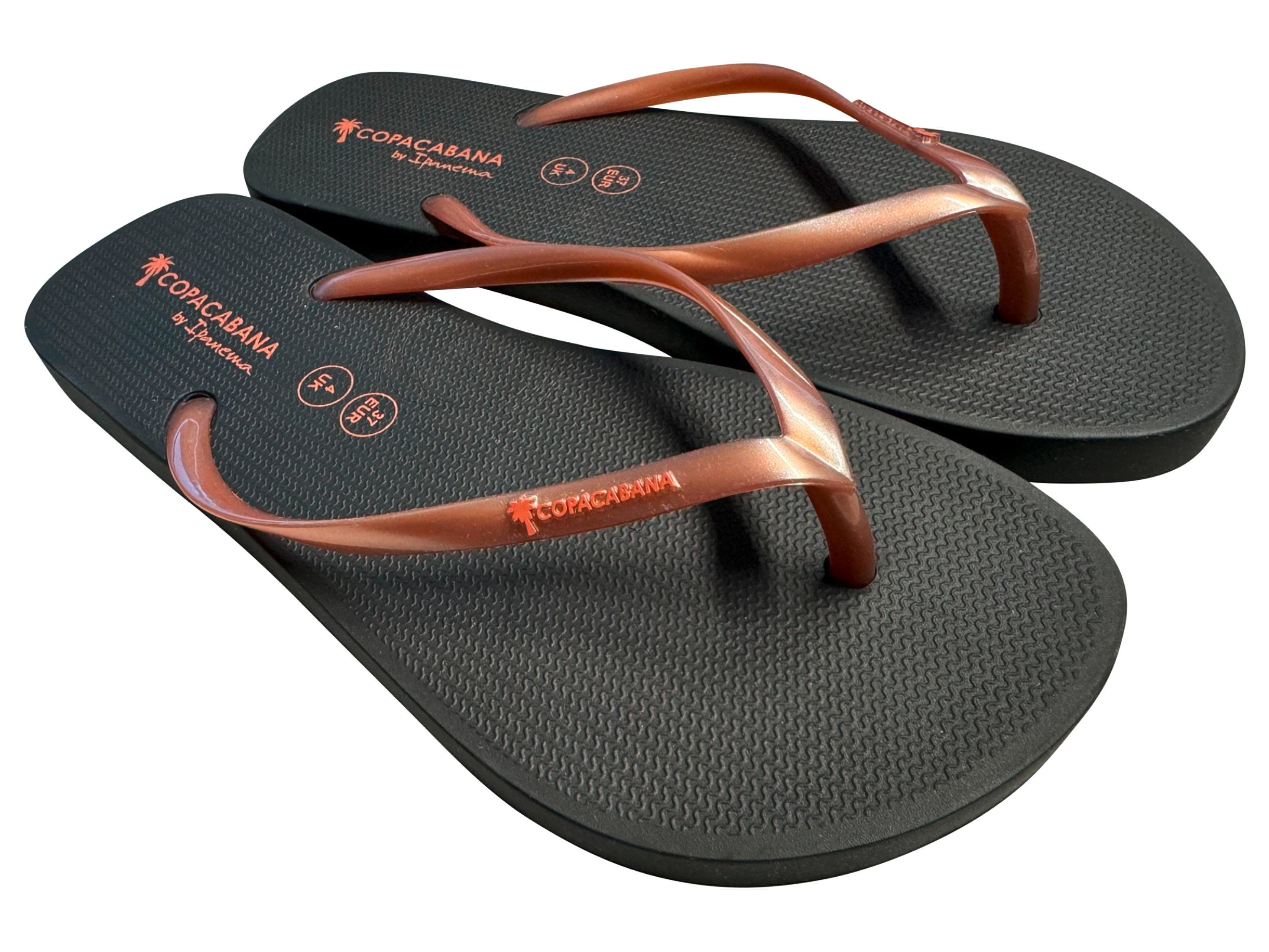 Copacabana by Ipanema Klapki japonki Miedziany/ czarny/ damskie, 37