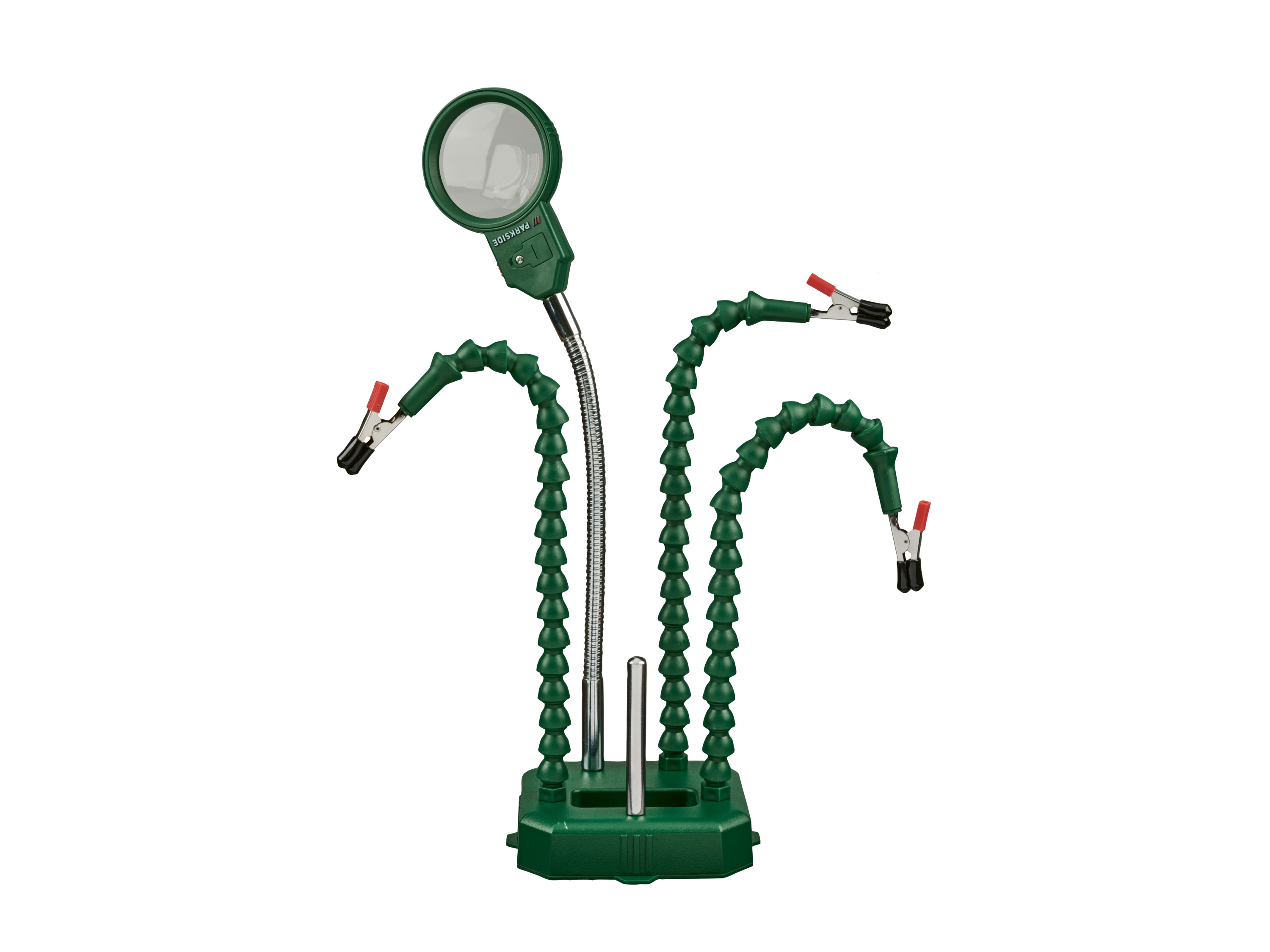 Parkside Zestaw z pompką do rozlutowywania / Zestaw z matą lutowniczą / Pomoc lutownicza z oświetleniem Pomoc lutownicza z oświetleniem