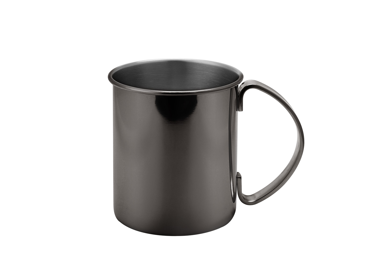 Echtwerk Zestaw kubków do Moscow Mule ze stali nierdzewnej 2 elementy, 1000 ml, Czarny