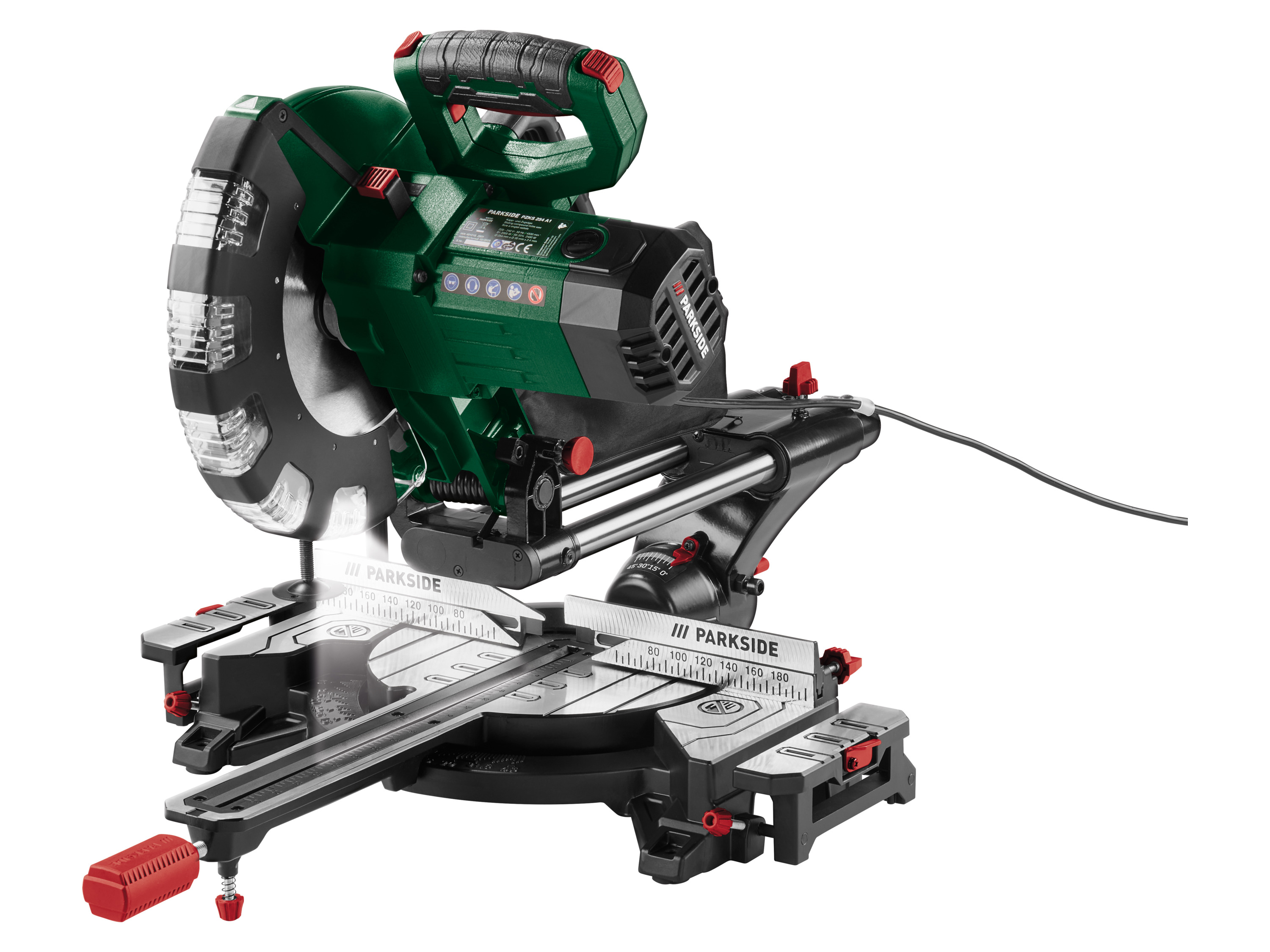 Parkside Piła ukosowa z przesuwem, 2000 W, Pzks 254 A1