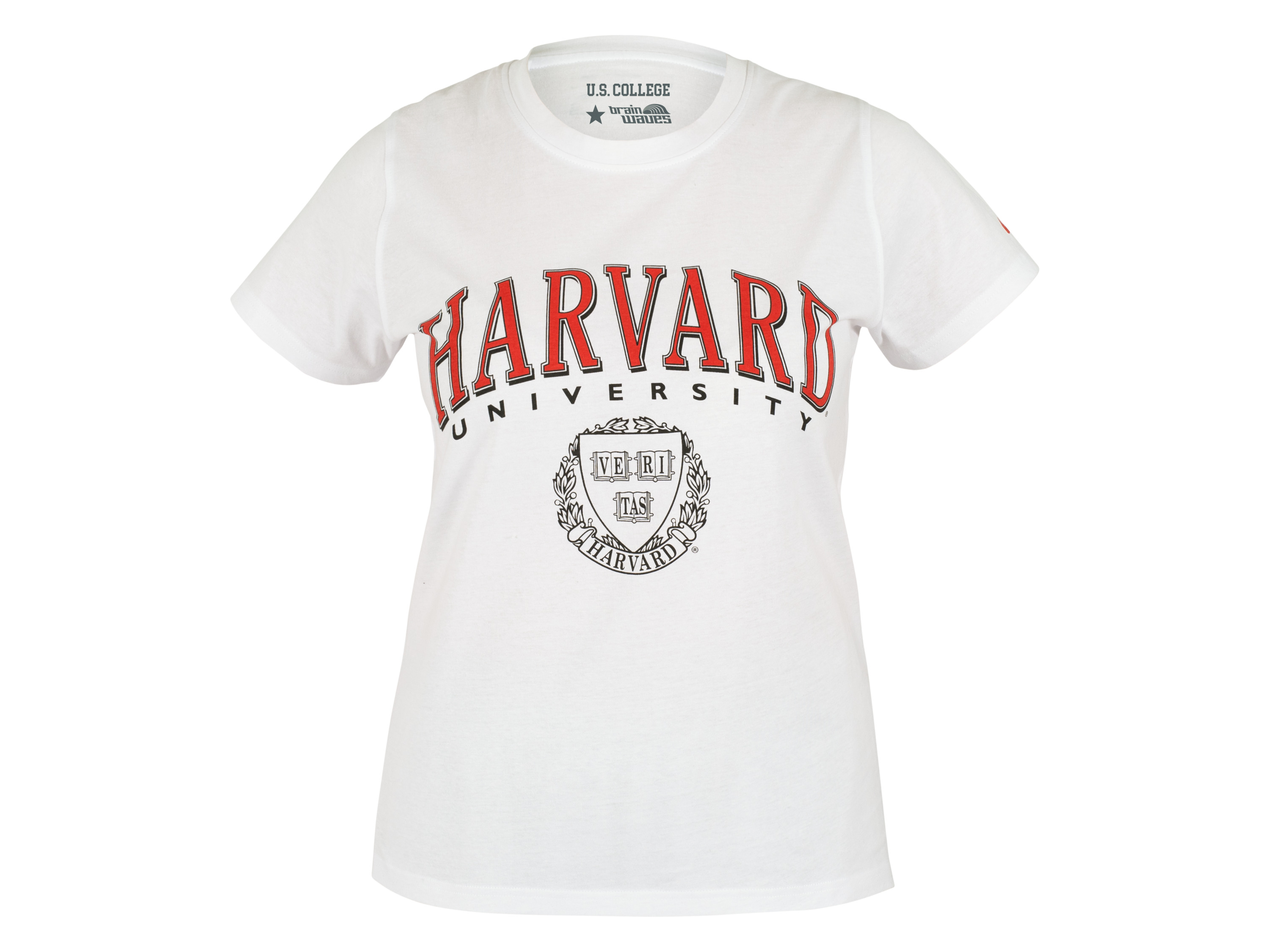 T-shirt damski US College Sports z bawełną Harvard, L