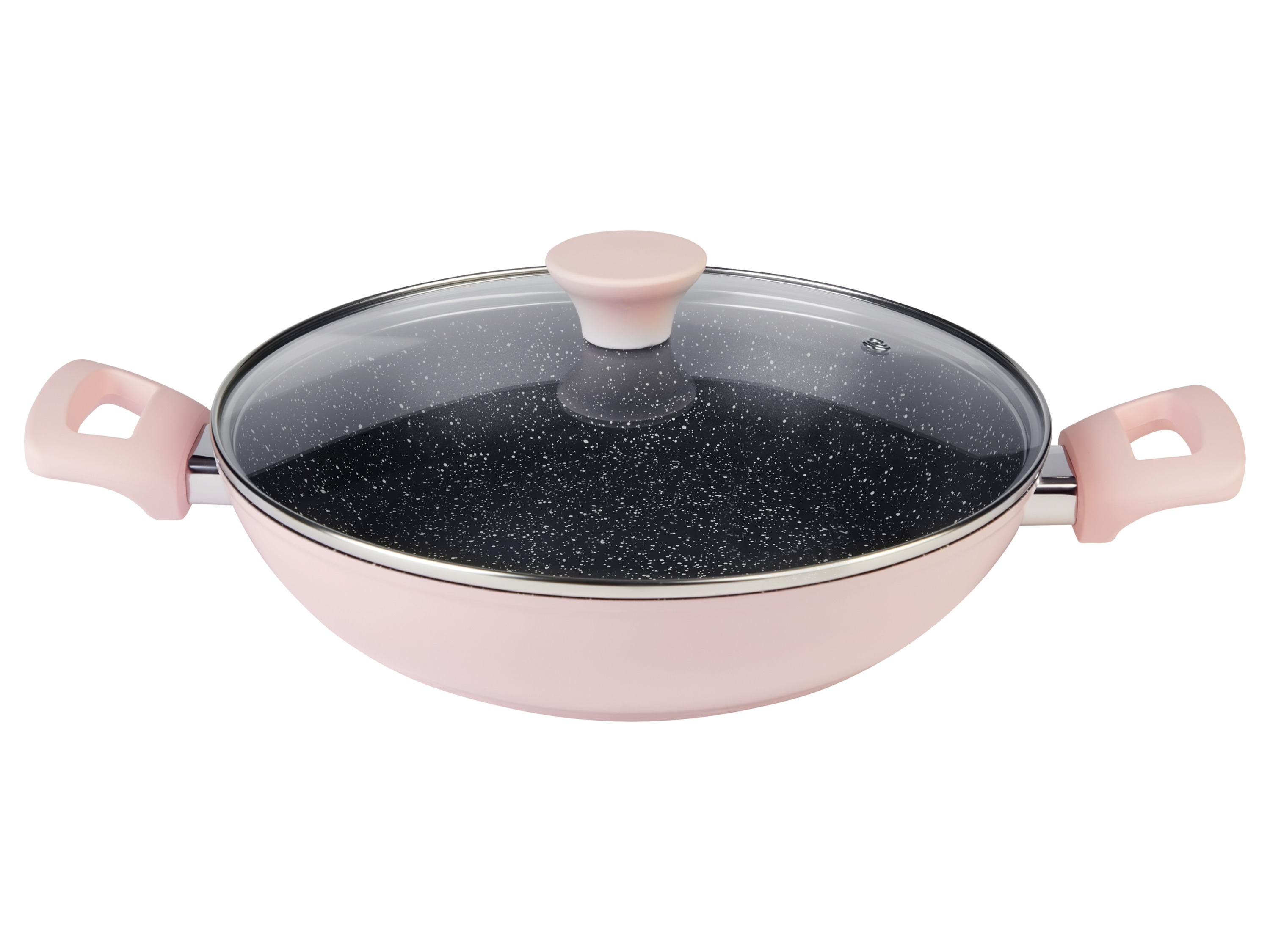 Silvercrest Patelnia z kutego aluminium do serwowania, Ø 28 cm Różowy