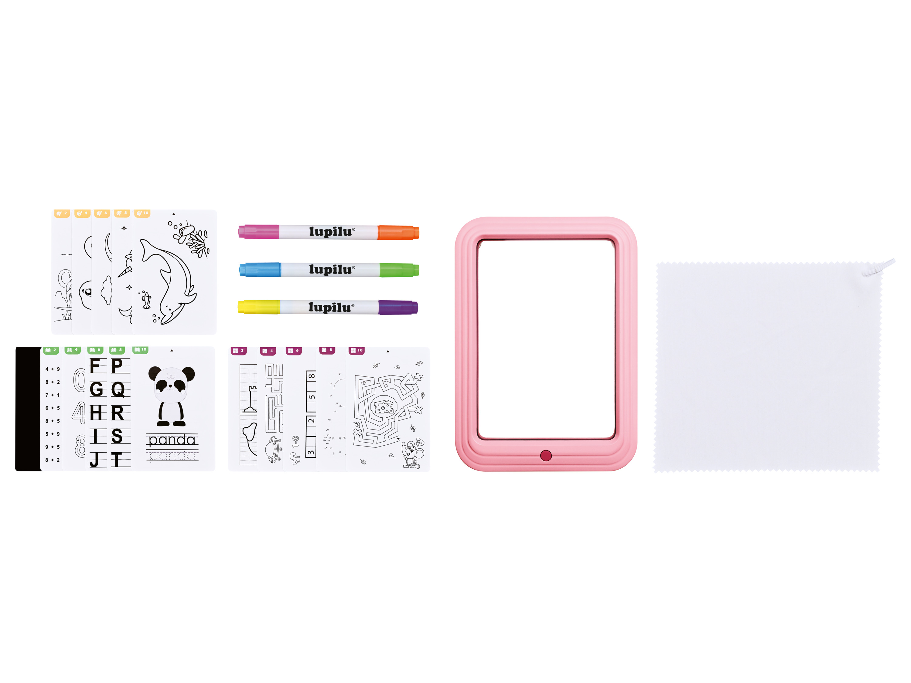 lupilu Znikopis do rysowania SZT 3 A1 Różowy