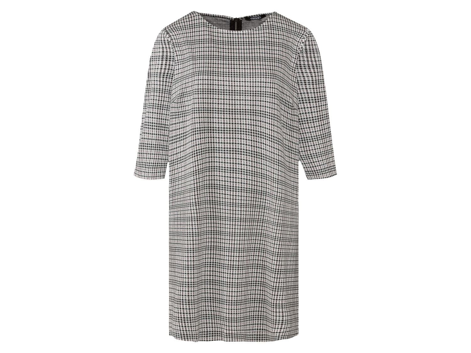 esmara Sukienka damska z rękawem 3/4 W kratkę, S36/38