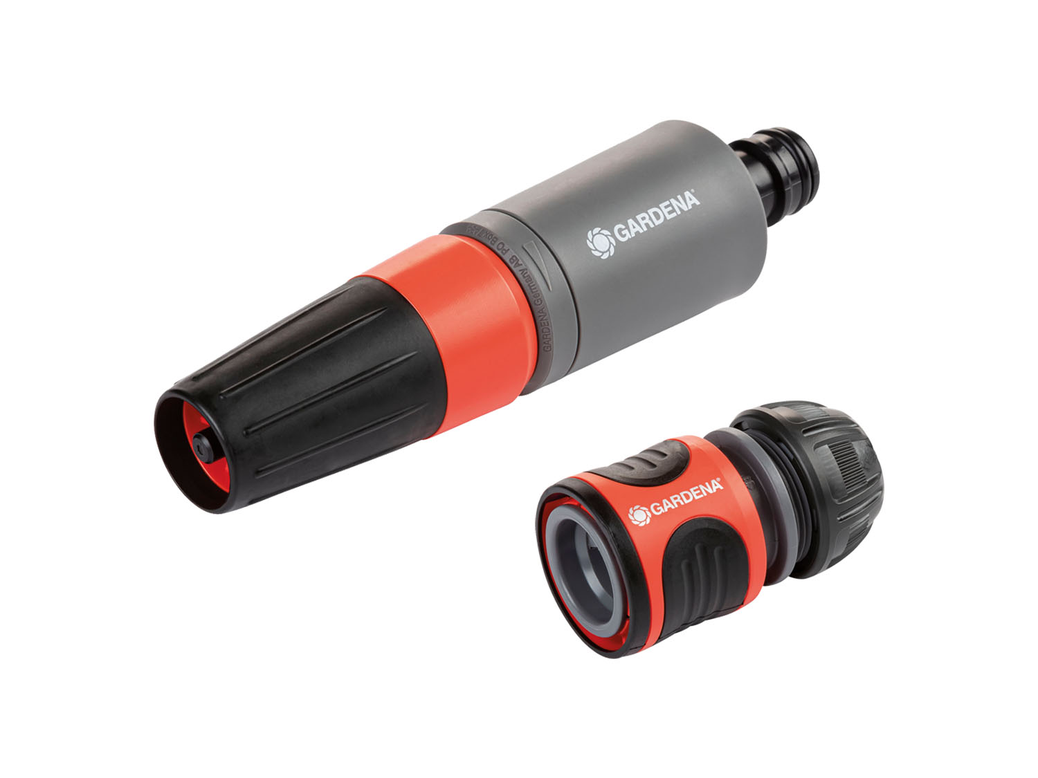 Gardena Zestaw podstawowy zraszacz prosty i szybkozłącze ze stopem