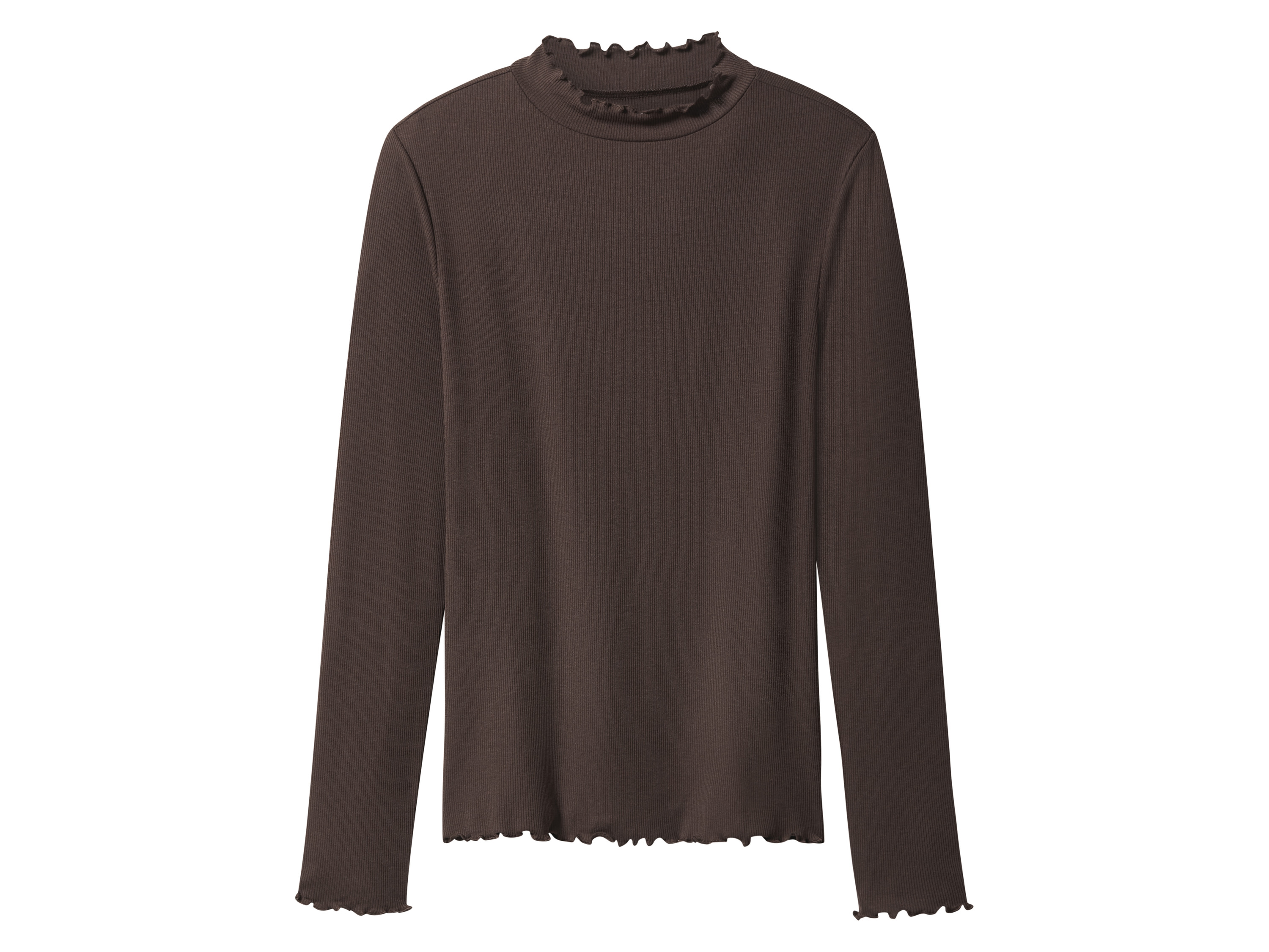 esmara Koszulka damska z długim rękawem Brązowy, L44/46