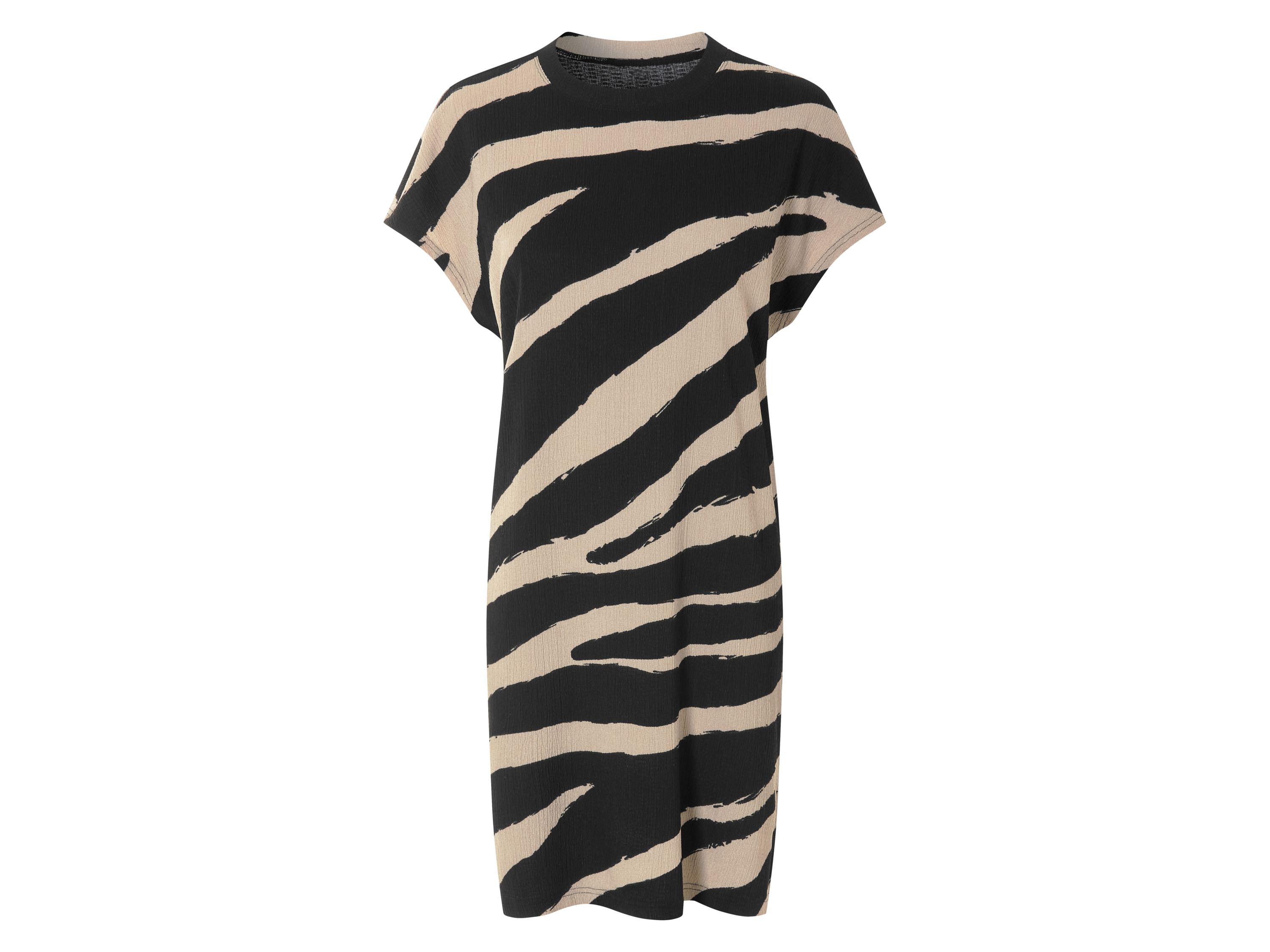 esmara Sukienka midi damska Czarny/ beżowy, XS 32-34