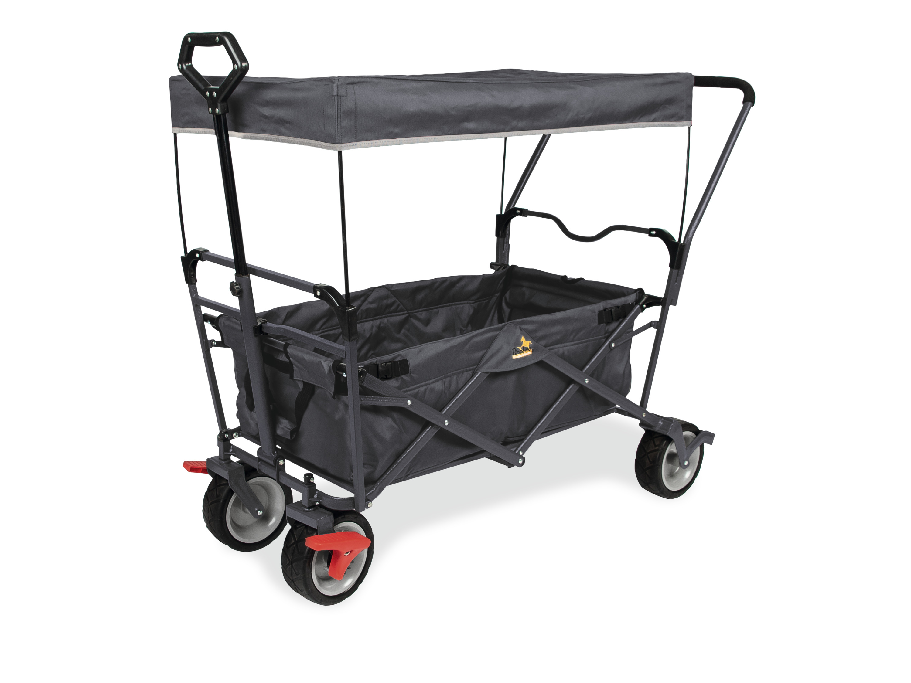 Pinolino Wózek transportowy Paddy, z hamulcami, antracyt