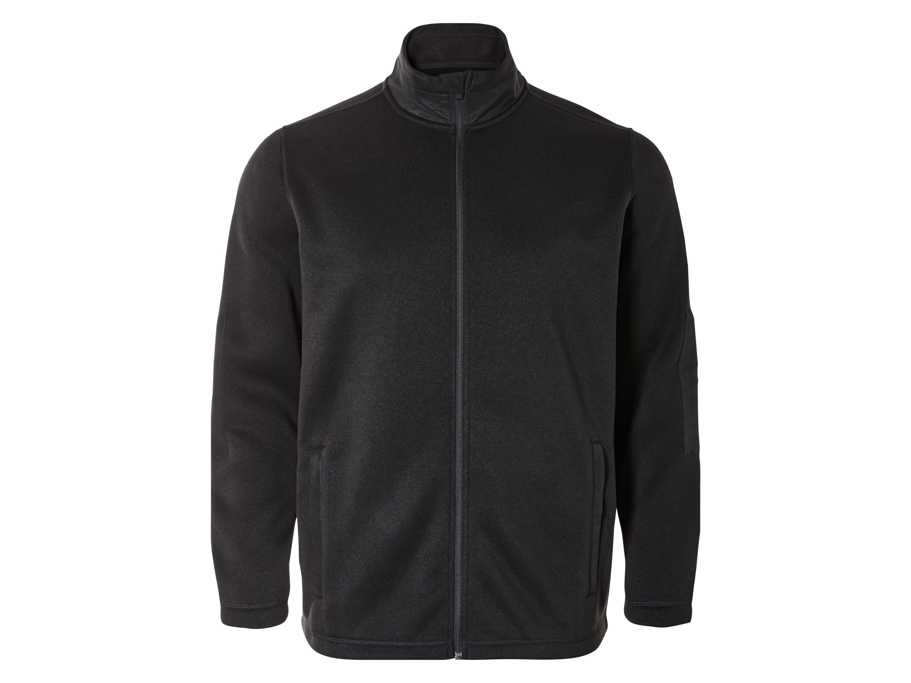 Livergy Bluza męska dzianinowa z polaru Czarny, XXL 60/62