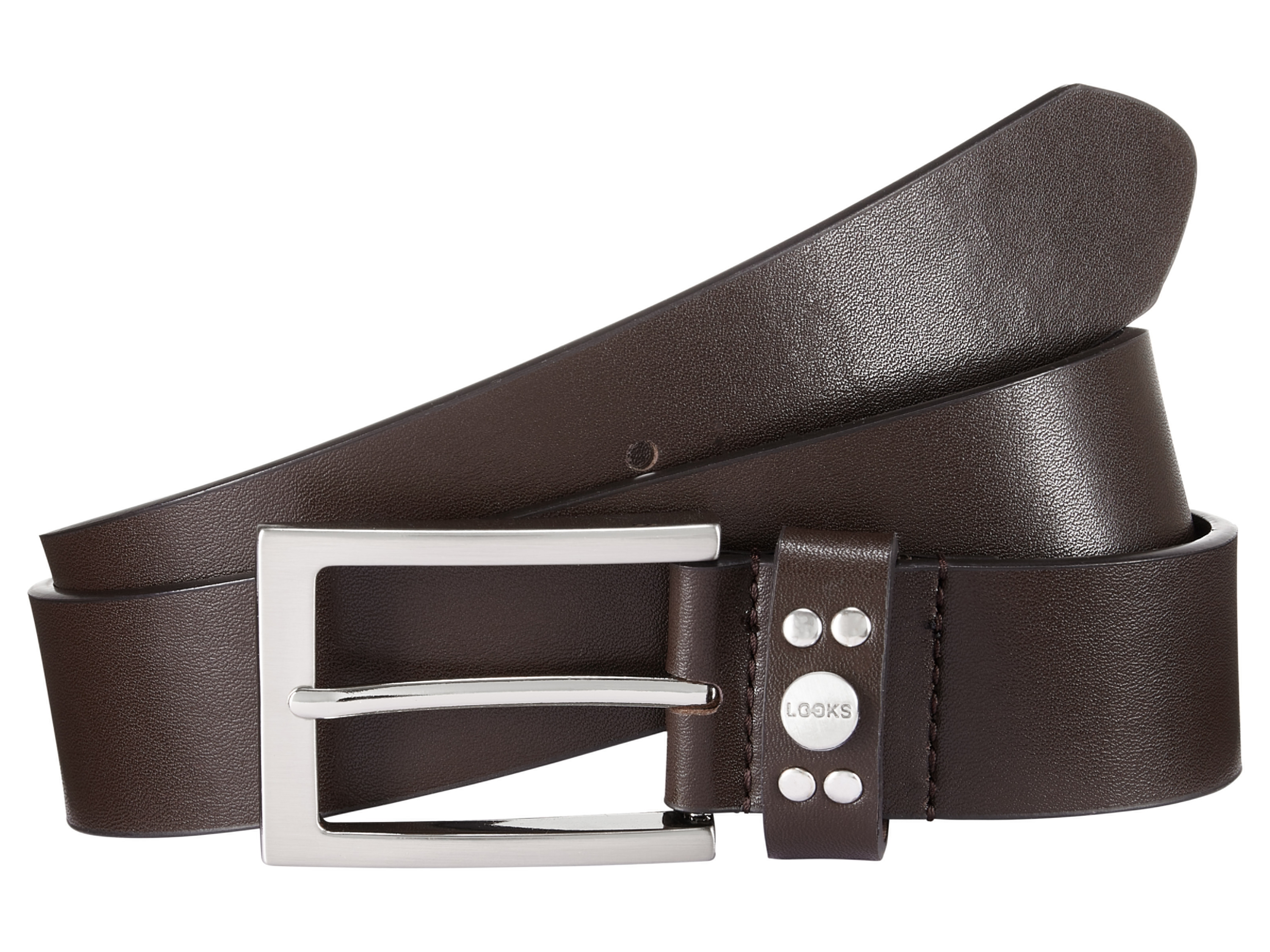 Looks by Wolfgang Joop Pasek skórzany męski Brązowy, 110-115