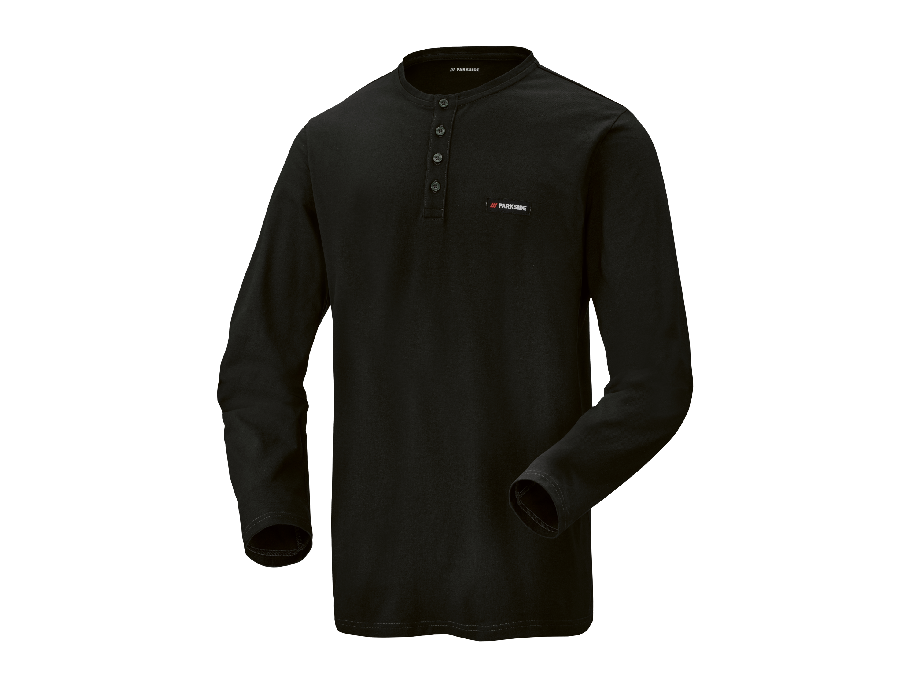 Parkside Koszulka męska z długim rękawem Czarny, S 44/46