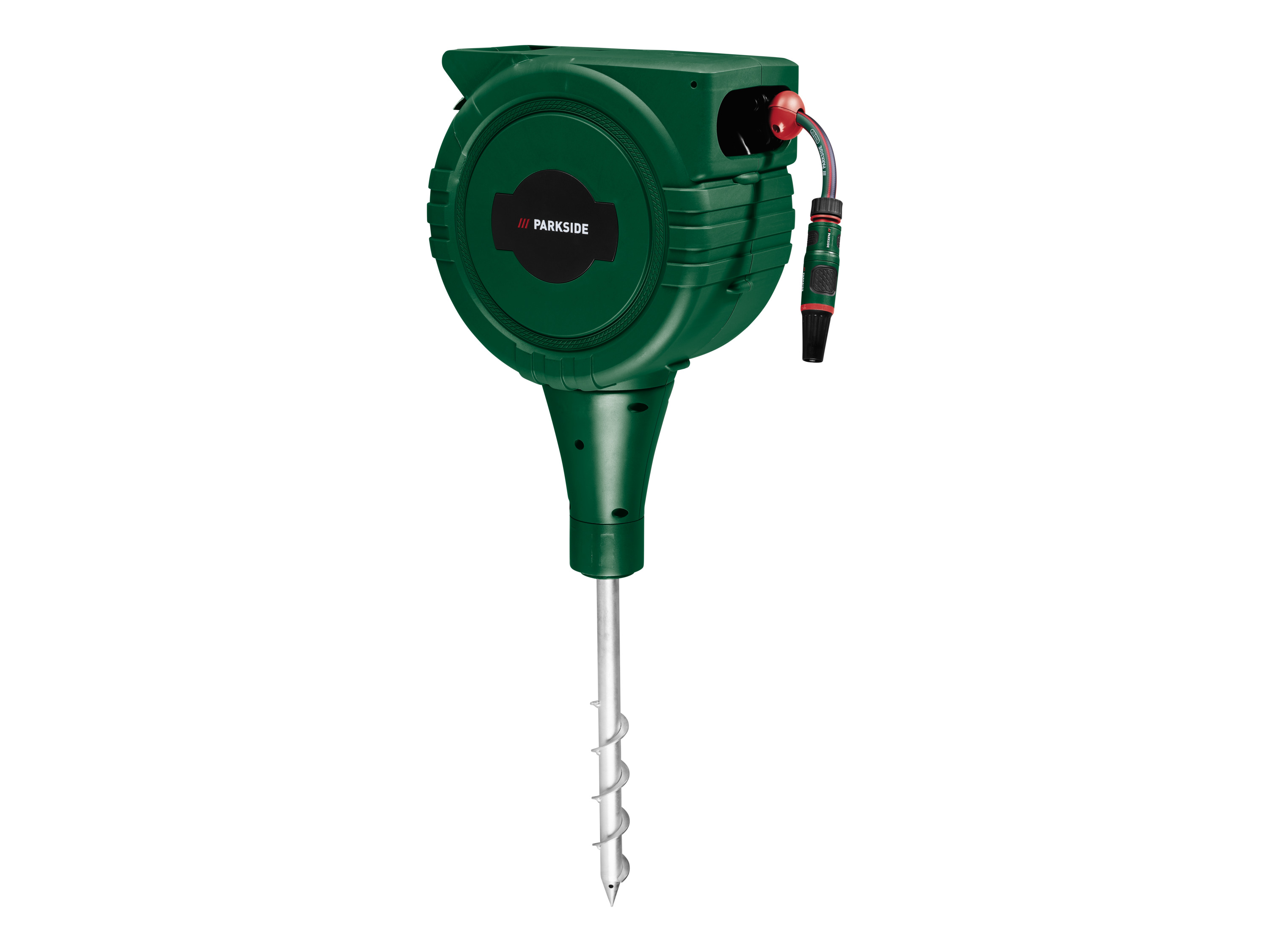 Parkside Wąż ogrodowy na bębnie, 25 m 1/2′′