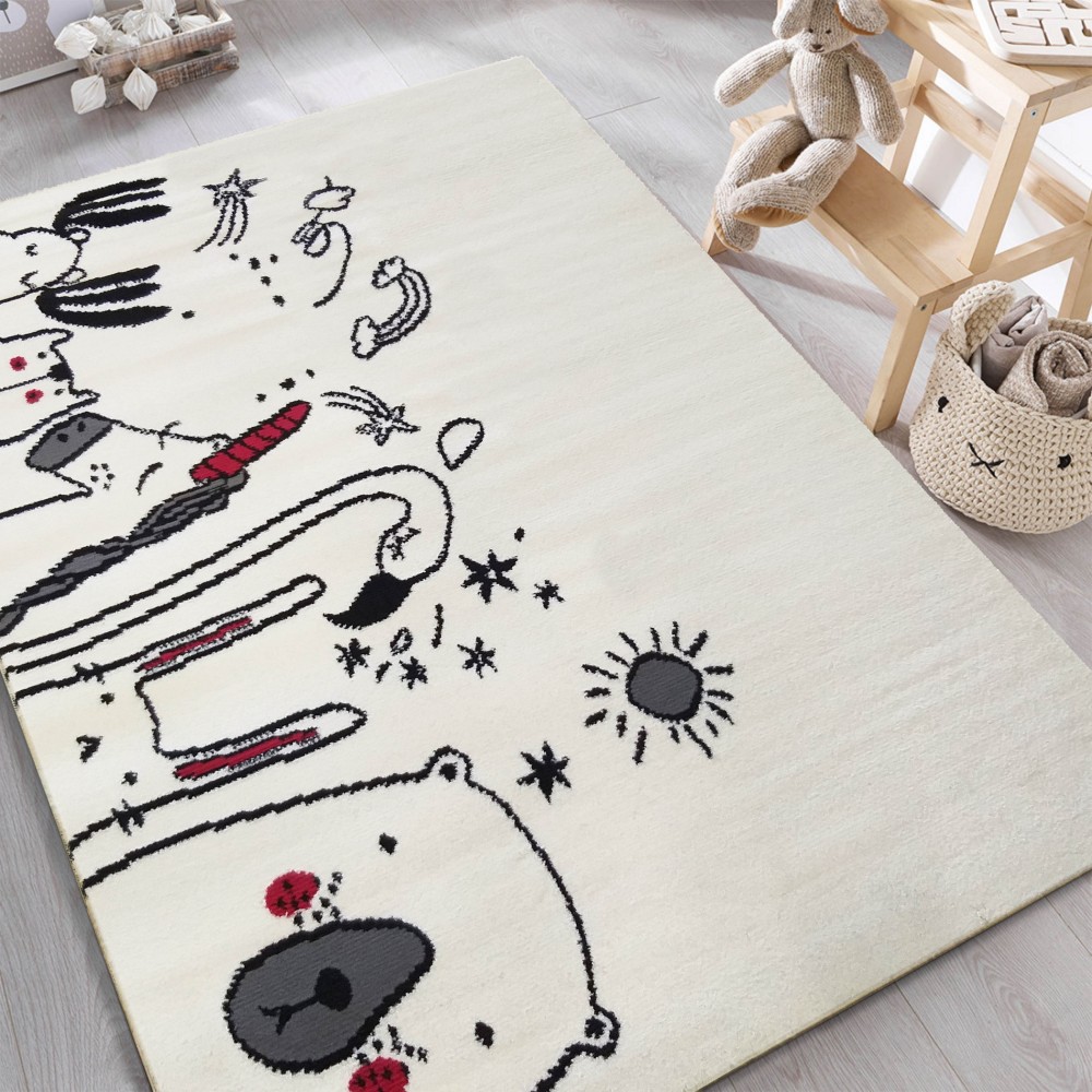 Dywan dziecięcy - 120 x 170 cm - Kremowy - Dywanopol