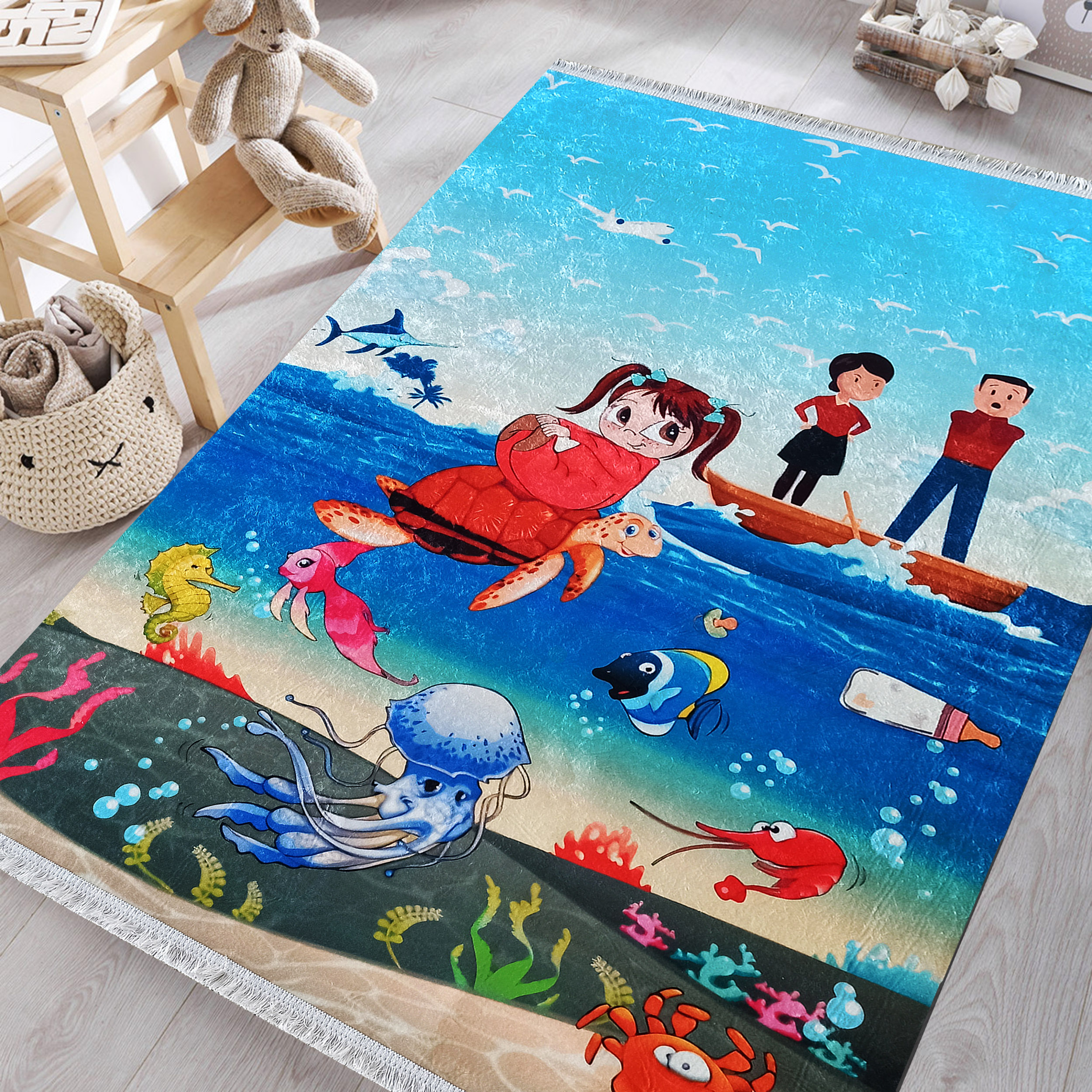 Dywan dziecięcy - 160 x 220 cm - Wielokolorowy - Dywanopol