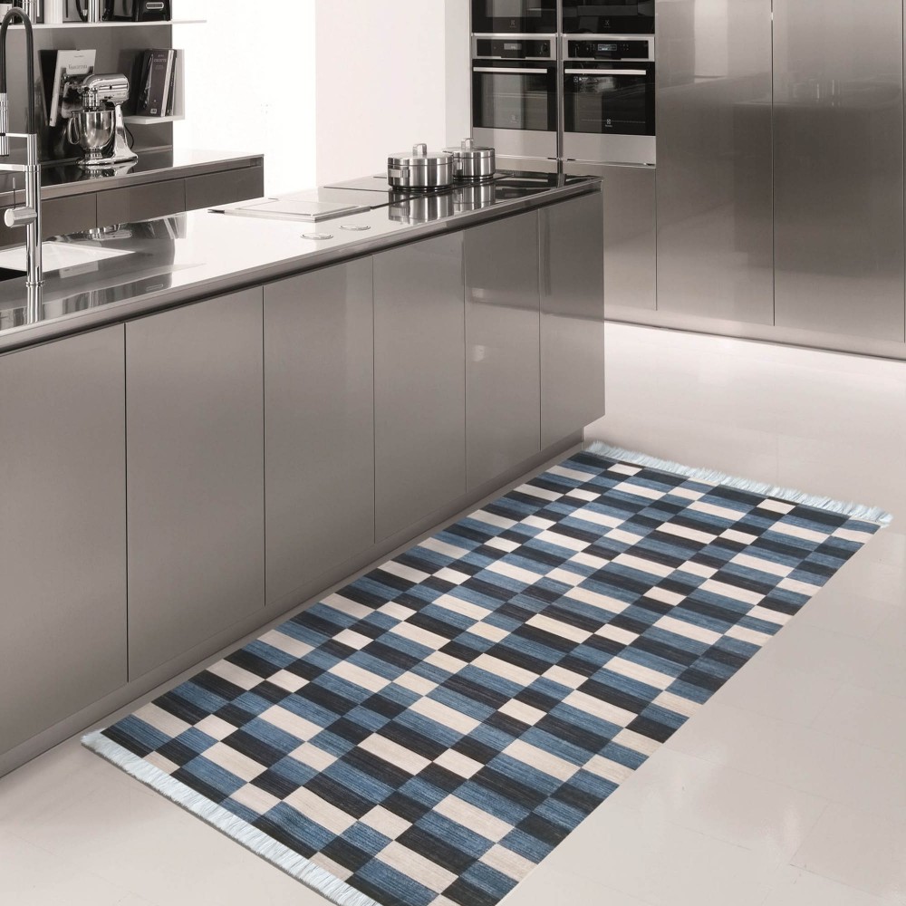 Dywan Kuchenno-Łazienkowy Blanka 01 Blue Jeans Kafelki - 160 x 220 cm