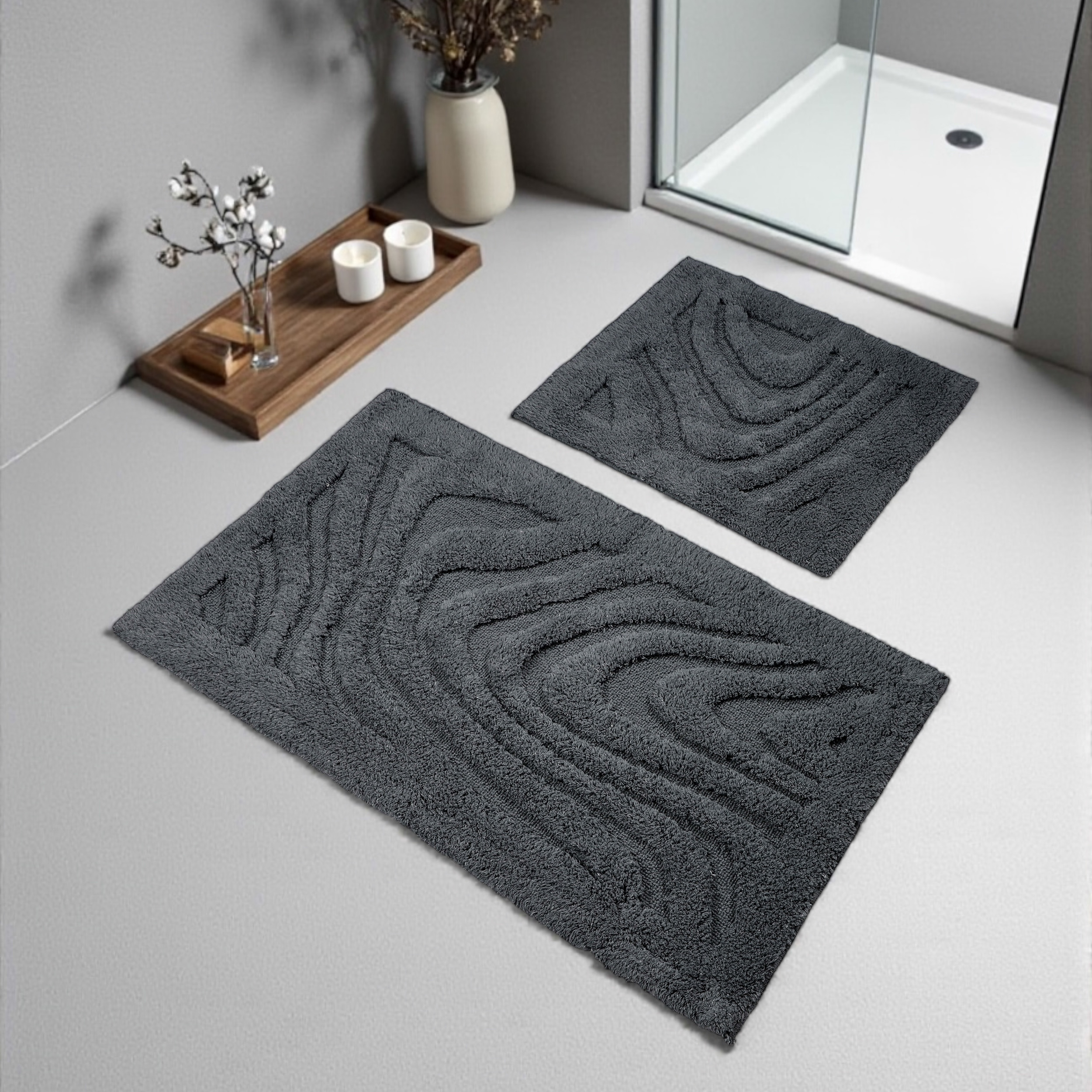 Komplet Dywaników Łazienkowych Boston 11 - Grafit