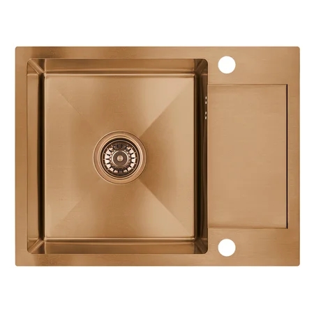 Darmowa Dostawa - Zlewozmywak stalowy 57x44 cm miedź Laveo Marmara SAM813T