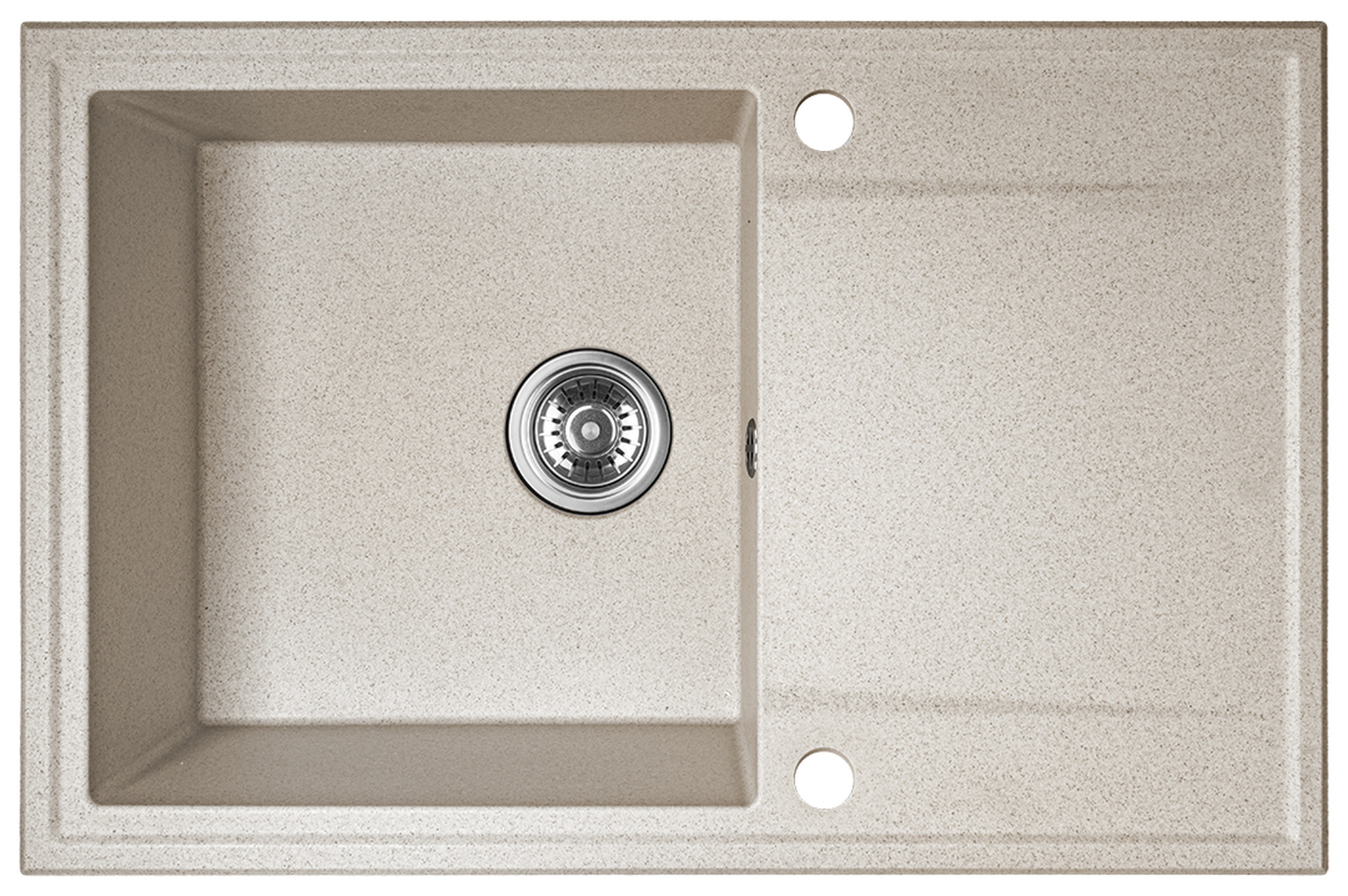 Darmowa Dostawa - Zlewozmywak granitowy 67x44 cm beżowy Kuchinox Hunter SBU411T