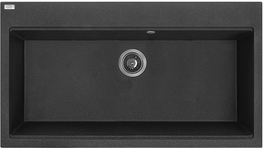 Darmowa Dostawa - Zlewozmywak granitowy 90x50 cm czarny Laveo Tau SBT7109