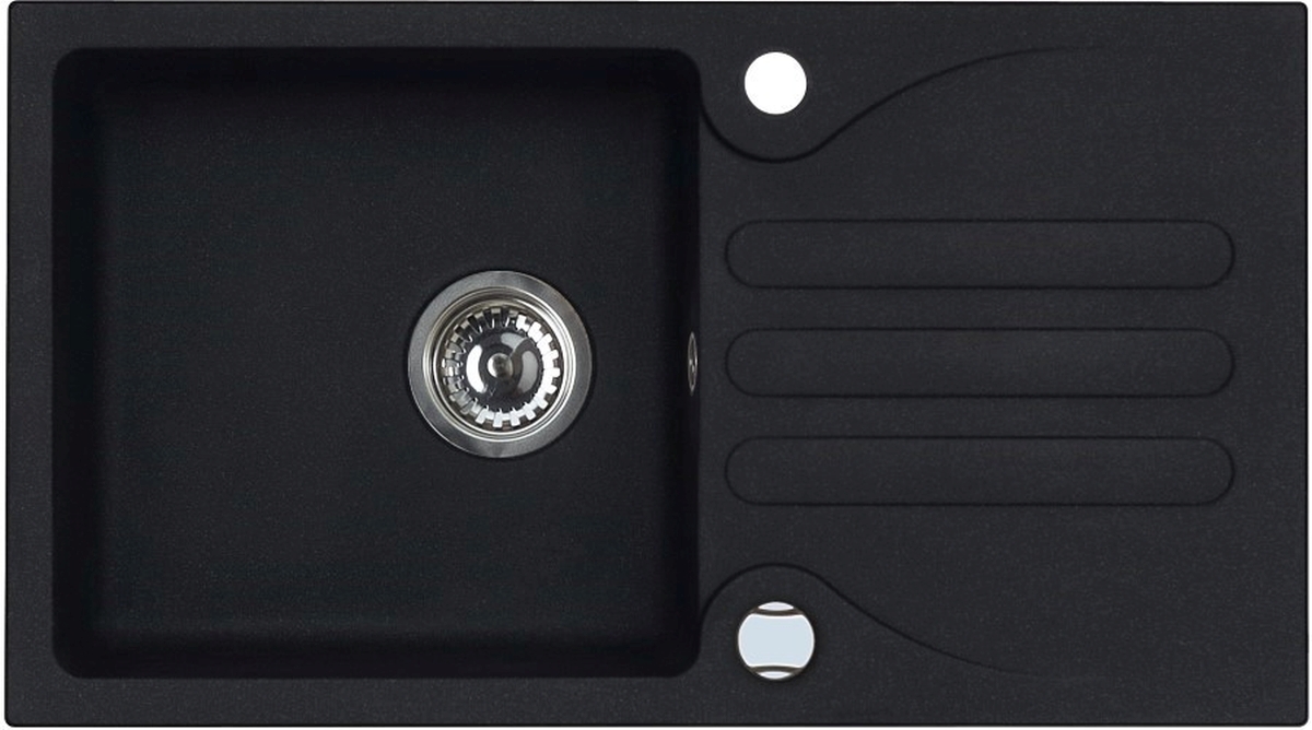 Darmowa Dostawa - Zlewozmywak granitowy 77x43 cm czarny Alveus Galapagos 1513091