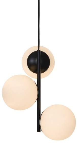 Darmowa Dostawa - Lampa wisząca 3x40 W biała-czarna Nordlux Lilly 48603003