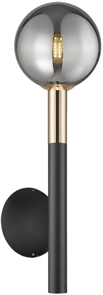 Darmowa Dostawa - Kinkiet 1x4 W czarny-złoty Zuma Line Arcturus W057401BSDFZ