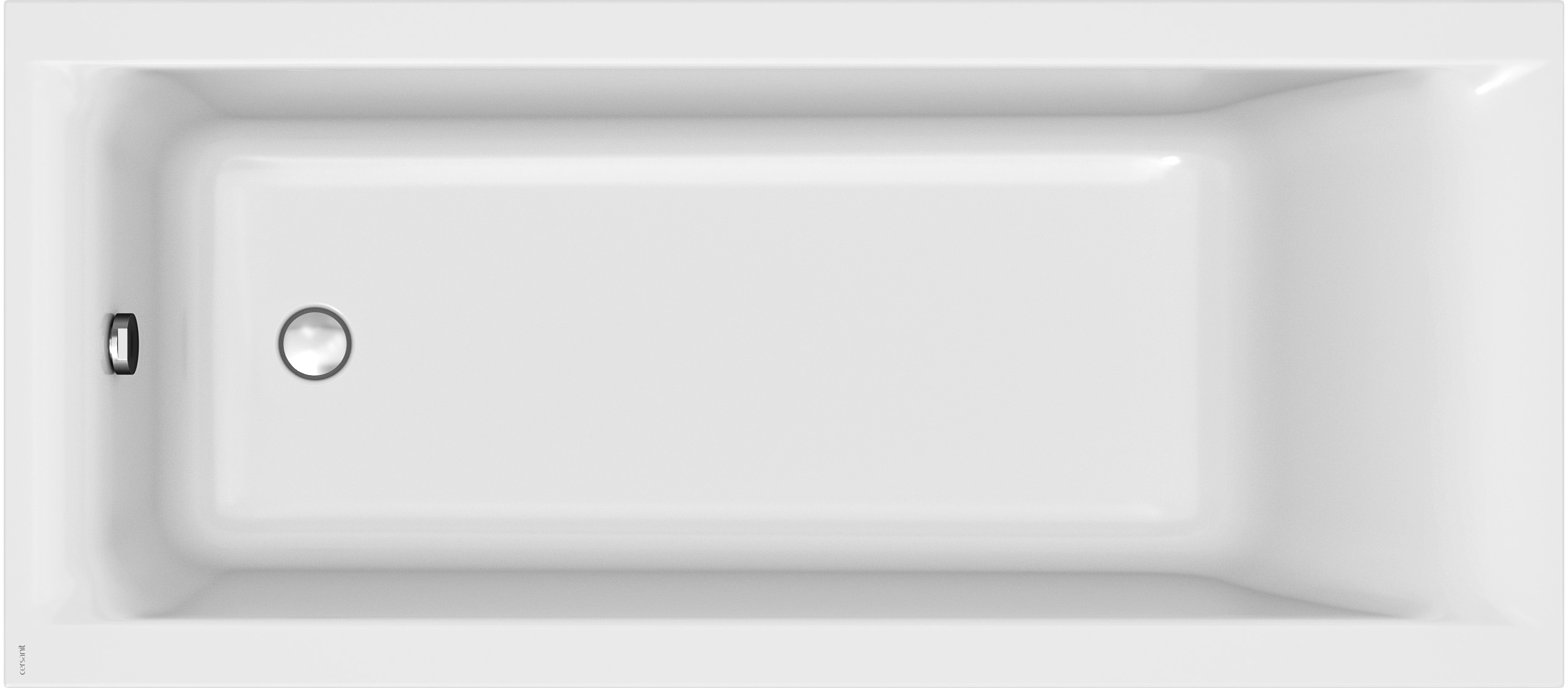 Darmowa Dostawa - Wanna prostokątna Slim 170x75 cm biały Cersanit Larga S301303