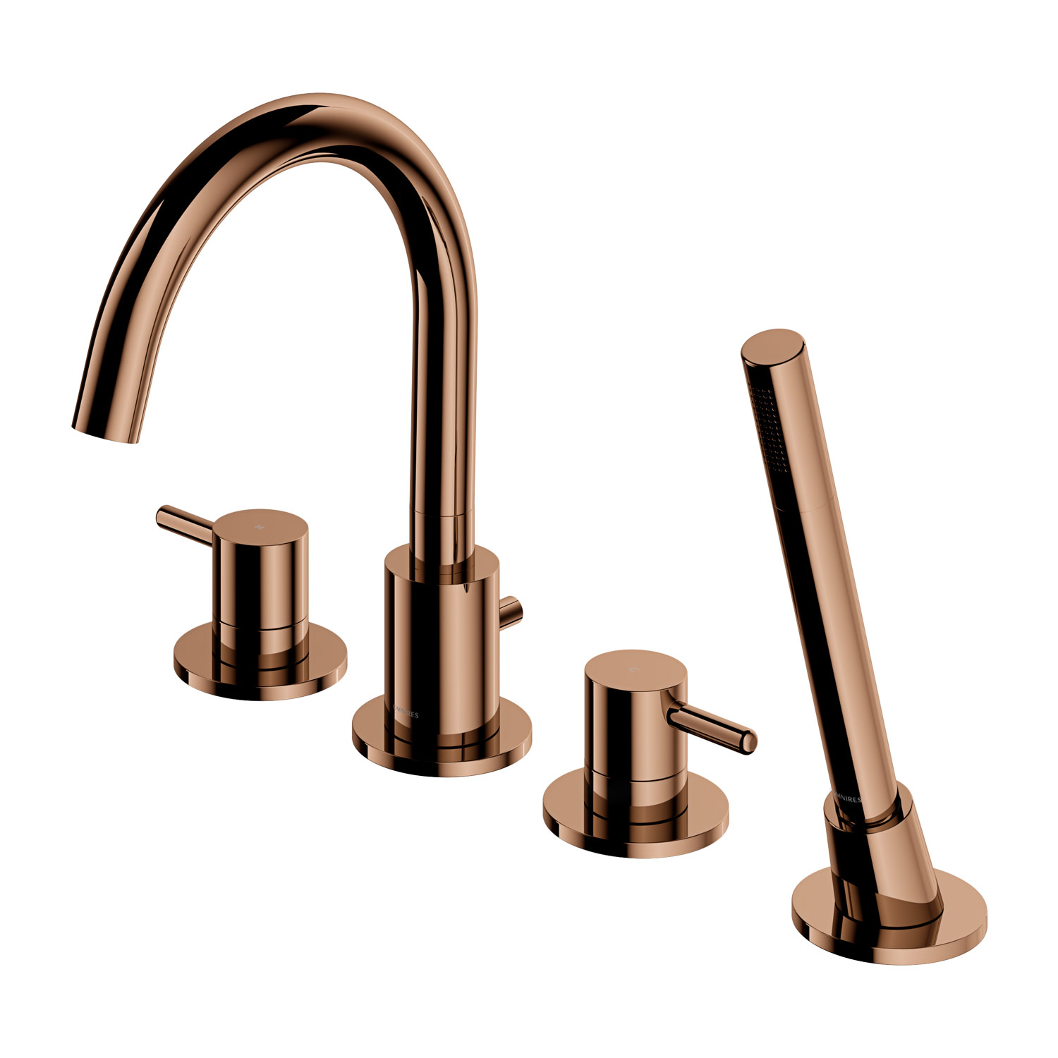 Darmowa Dostawa - Bateria wannowo-prysznicowa nawannowa miedź Omnires Y Y1232CP