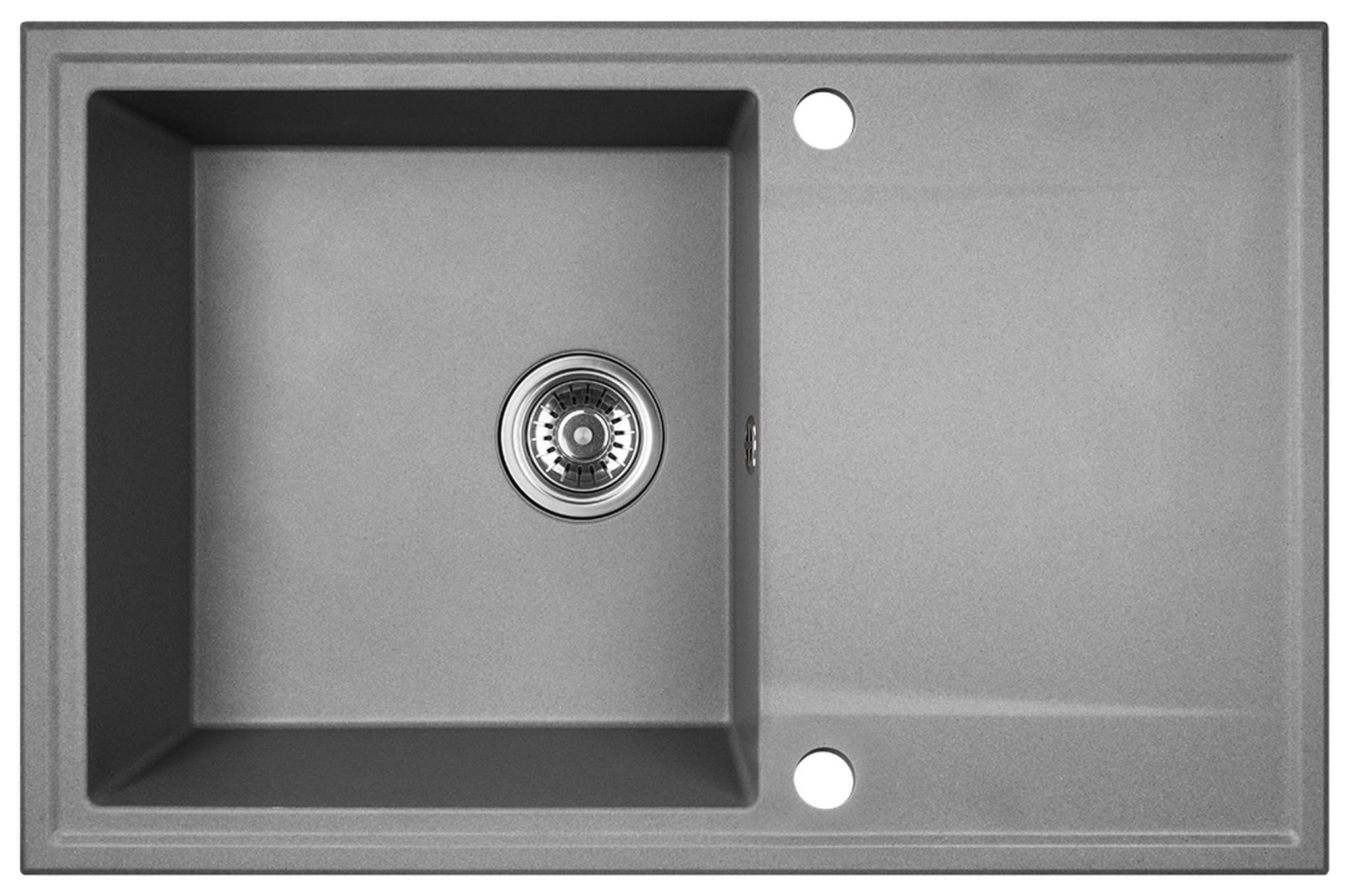 Darmowa Dostawa - Zlewozmywak granitowy 67x44 cm szary/grafitowy/onyx Kuchinox Hunter SBU511T