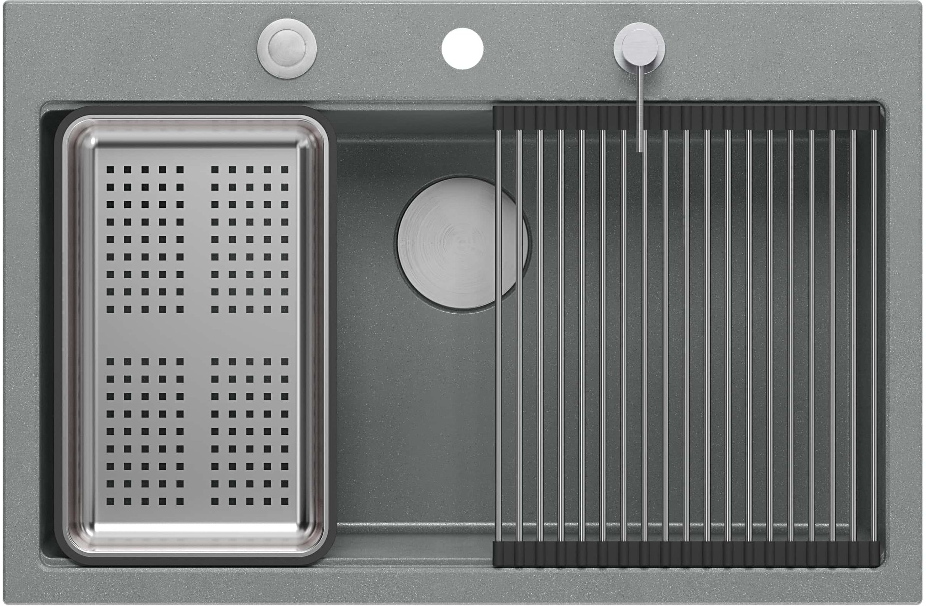 Darmowa Dostawa - Zlewozmywak GraniteQ 76x50 cm Quadron Marc HQM7650U5BS
