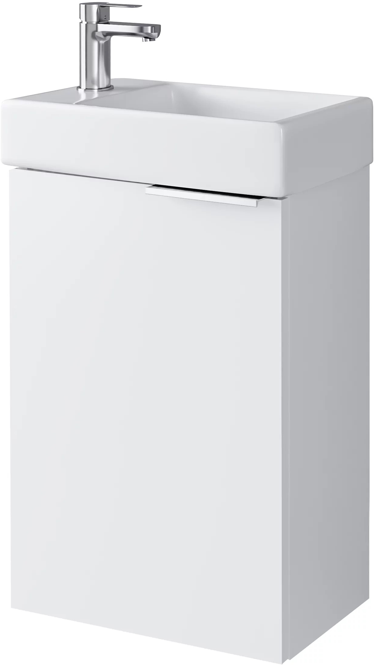 Darmowa Dostawa - Umywalka z szafką i uchwytami 40.5 cm białą Uptrend Fika 003SU4001TR41355