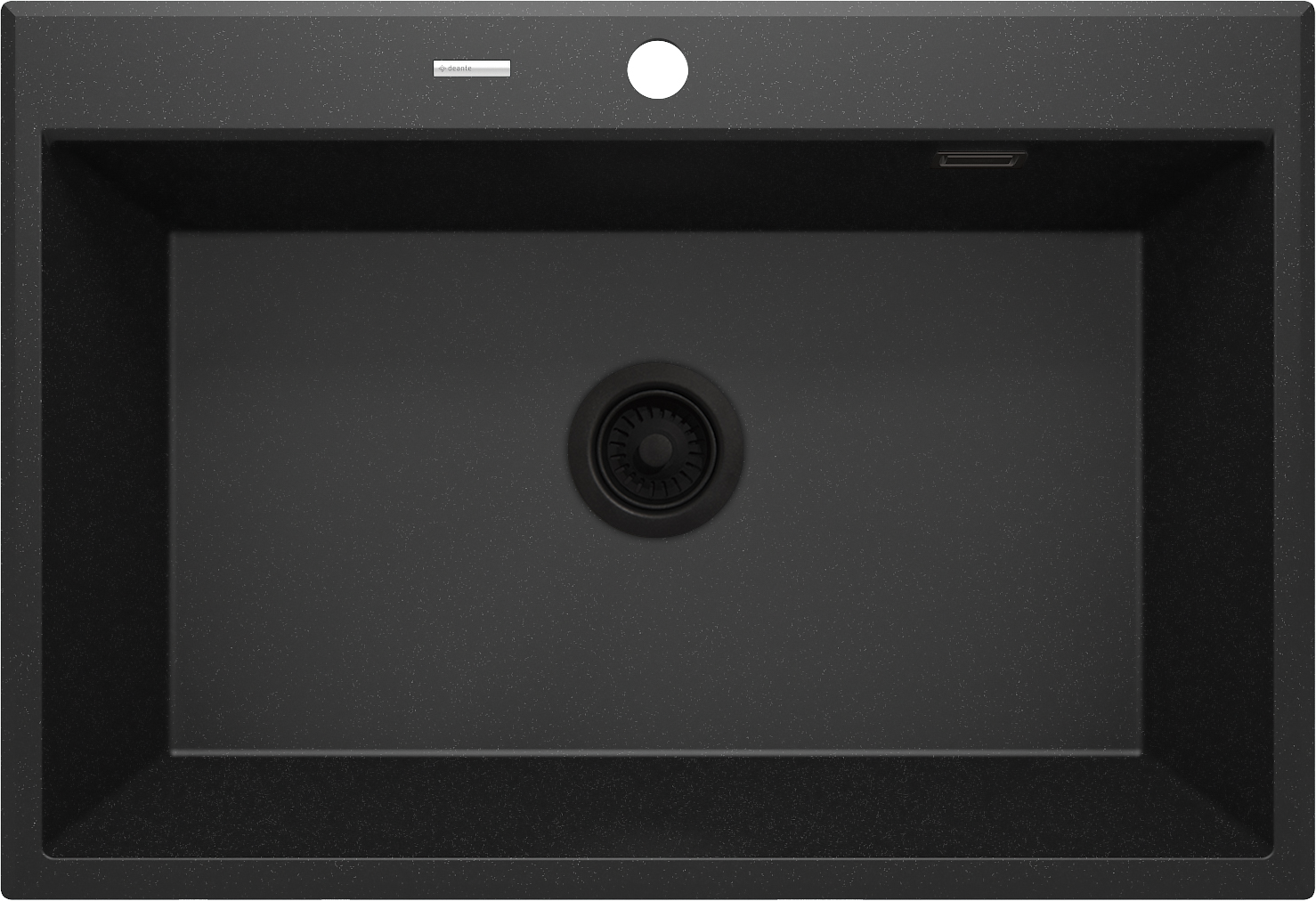 Darmowa Dostawa - Zlewozmywak granitowy 70x52 cm szary/grafitowy/onyx Deante Eridan ZQEG103