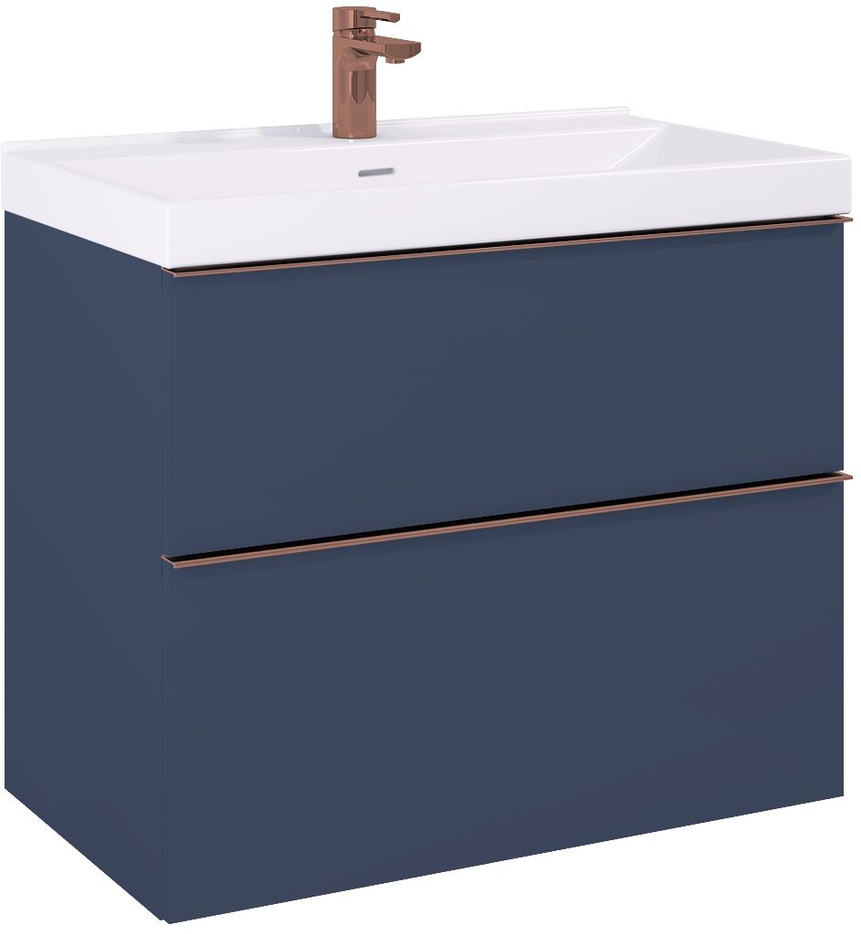 Darmowa Dostawa - Szafka 80x44.9x63.5 cm boczna wisząca niebieska Elita Look RE010801027030