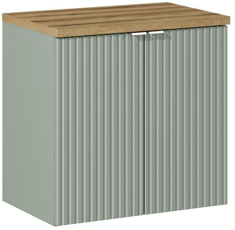 Darmowa Dostawa - Szafka z blatem 60x40x57 cm podumywalkowa wisząca zielona Comad Line Reed Green SETLRGBOAK60CMD