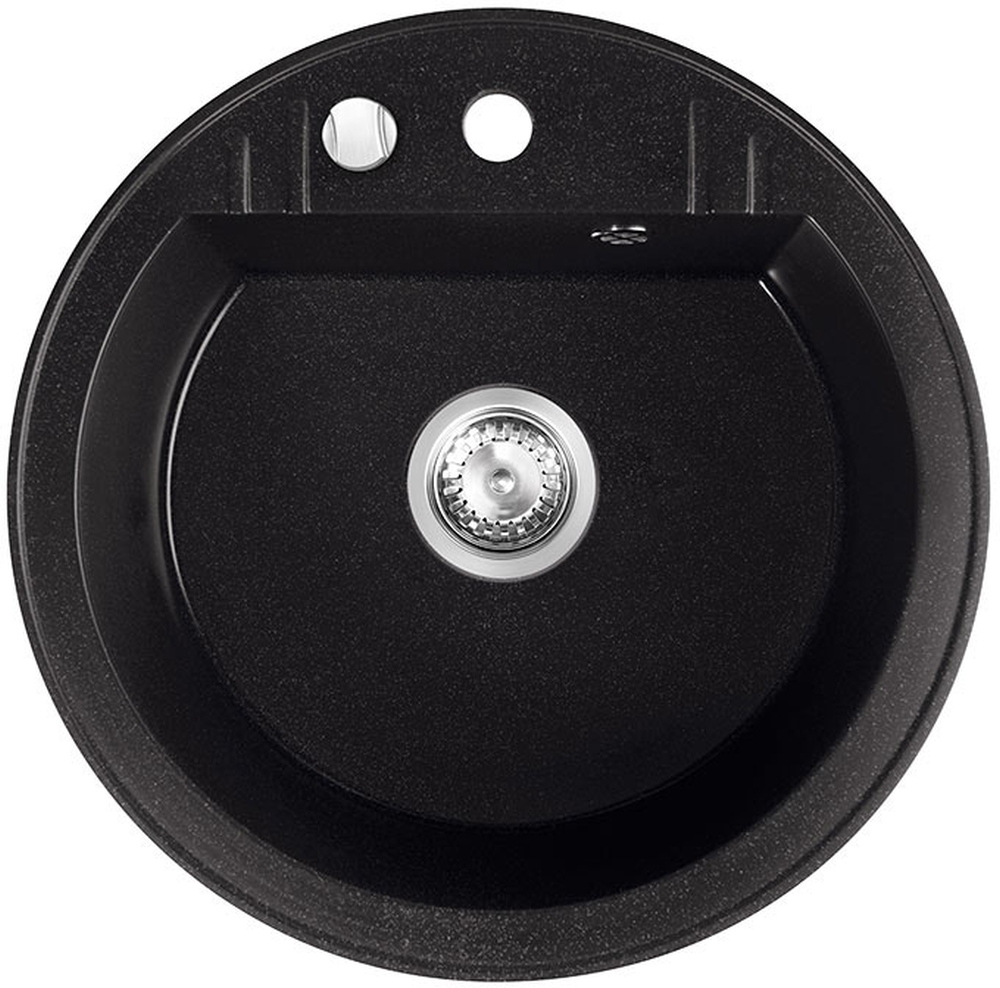 Darmowa Dostawa - Zlewozmywak granitowy 51x51 cm Ferro Mezzo II DRGM151BA