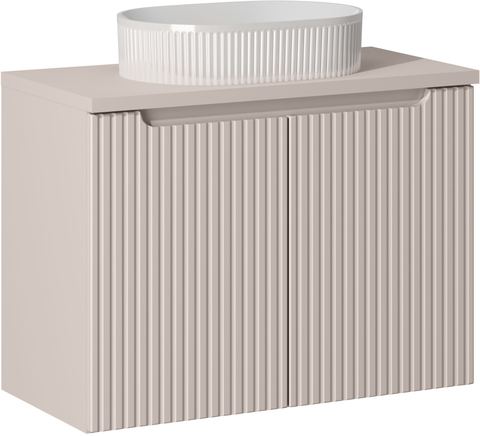 Darmowa Dostawa - Umywalka z szafką 80 cm beżową Comad Nova Cashmere SETNOCBCASHMERE80CMDUNBEYOND5W