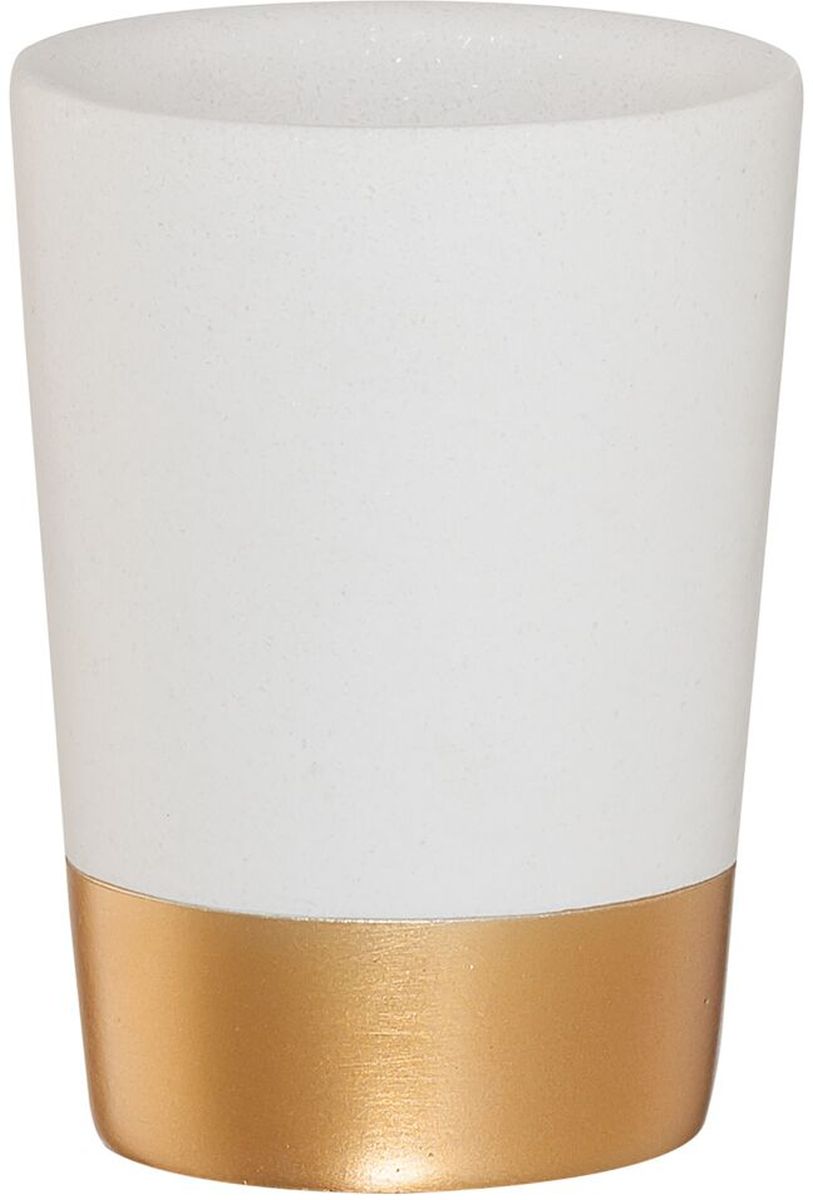 Darmowa Dostawa - Kubek na szczoteczki biały-złoty Sealskin Glossy 362320449