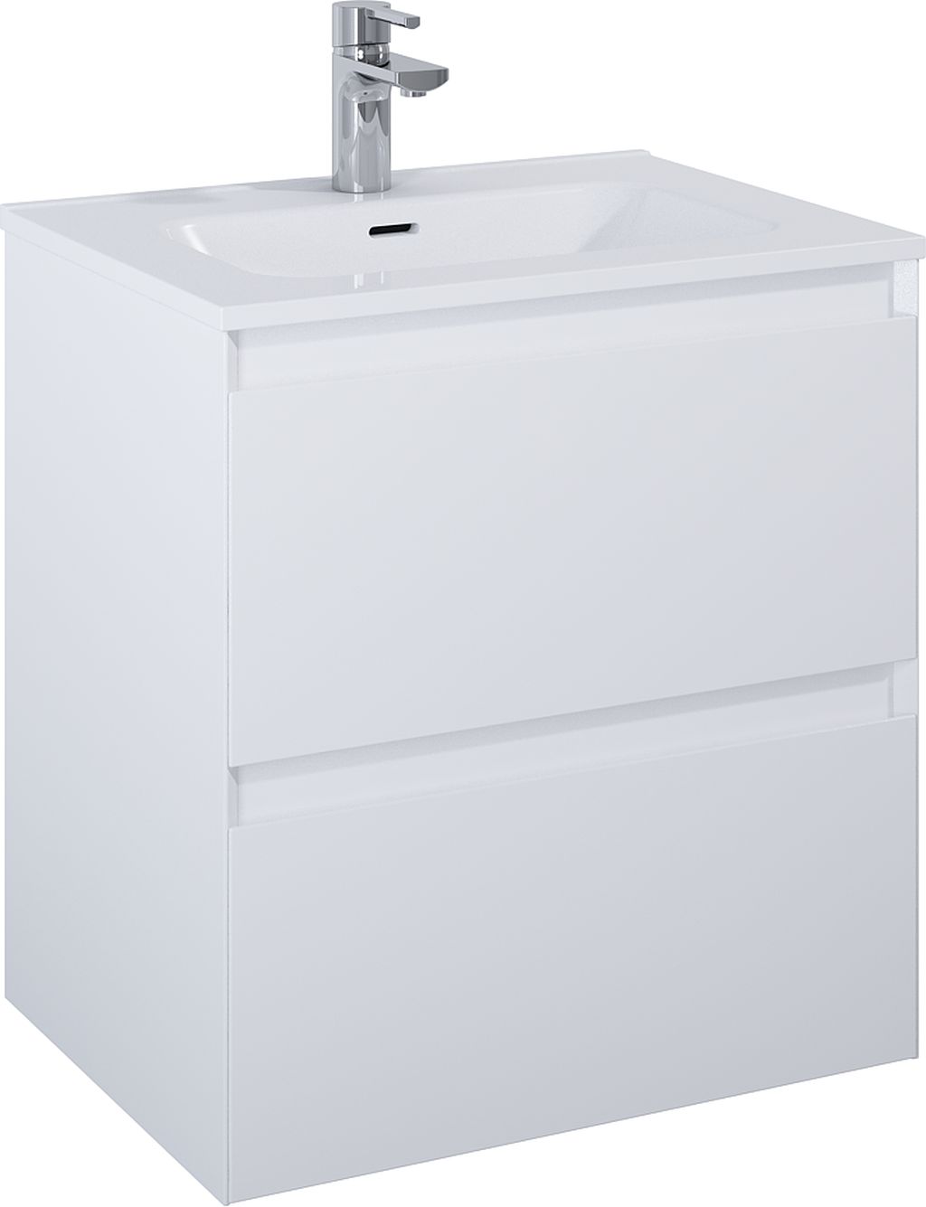 Darmowa Dostawa - Szafka 60x45.8x63.5 cm podumywalkowa wisząca biała Elita Split RE010600055290