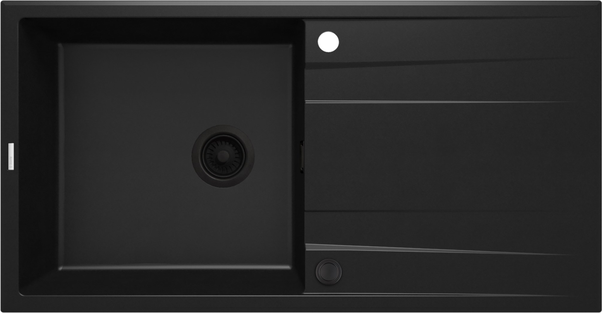 Darmowa Dostawa - Zlewozmywak granitowy 100x52 cm czarny Deante Eridan ZQEN713